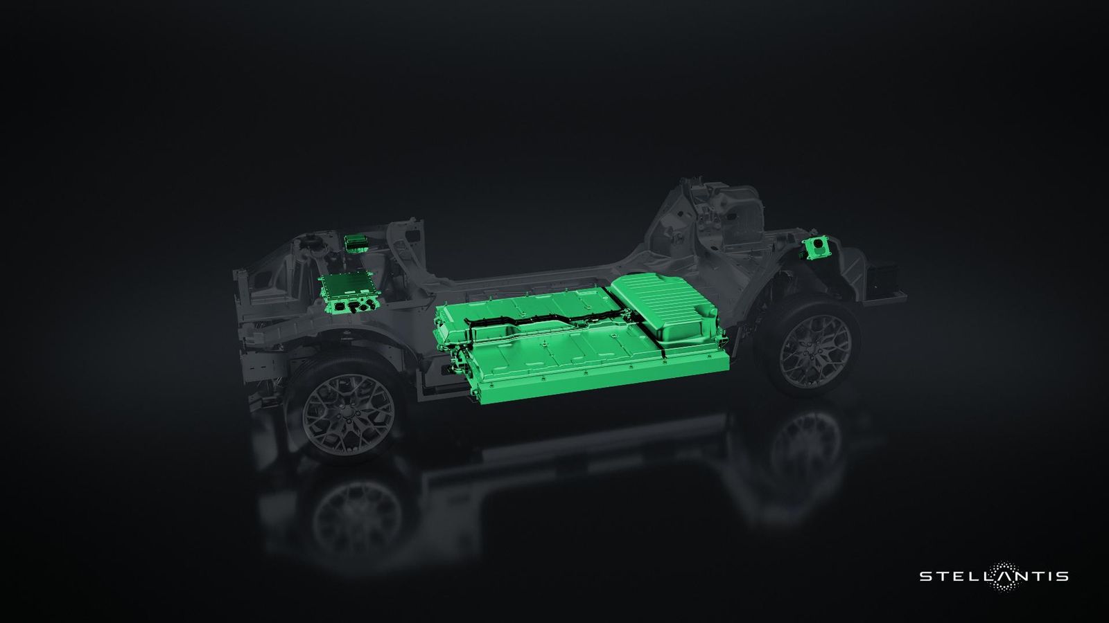 El rango de capacidad de las baterías en los eléctricos abarca de 85 a 118 kWh, pero la STLA Large podrá admitir diferentes químicas en sus celdas y, de ese modo, amoldarse a futuras evoluciones de baterías.