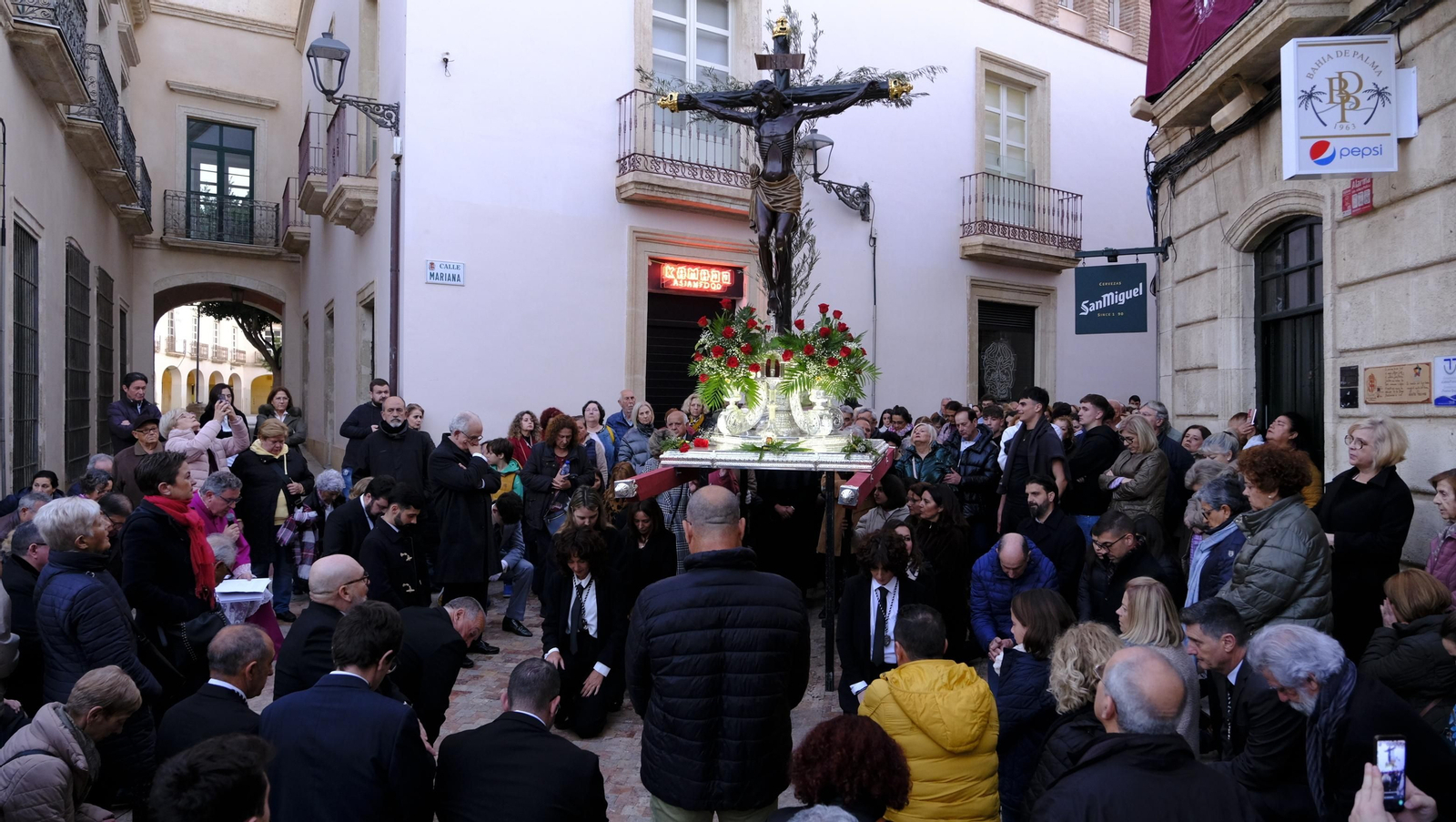 Las imágenes del Vía Crucis del Cristo de la Escucha
