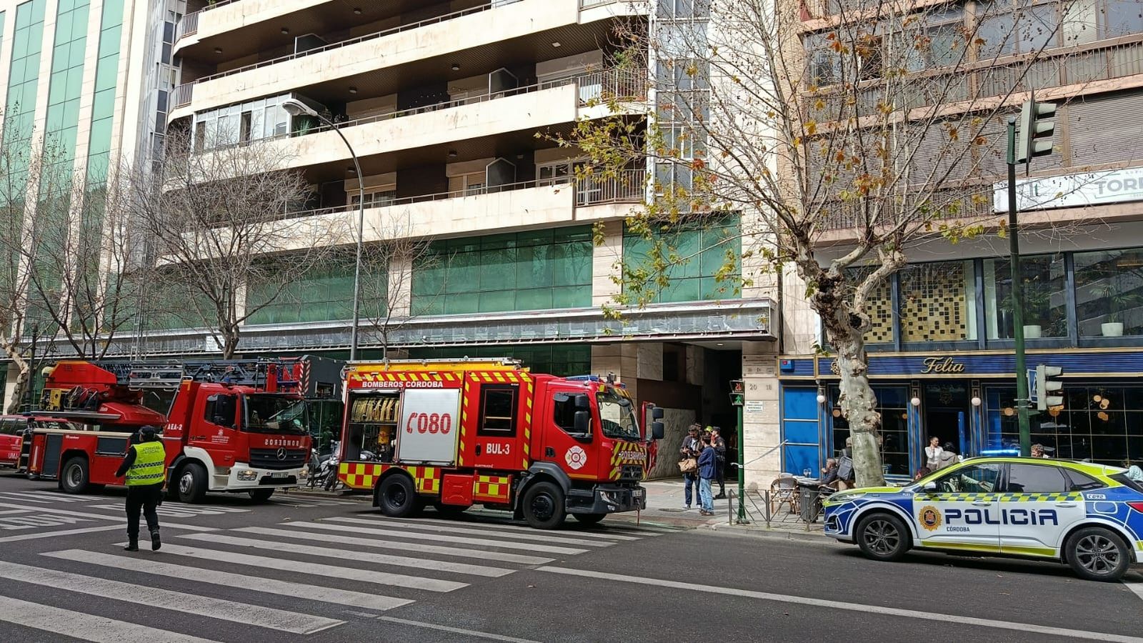 Lugar del incendio en ronda de los Tejares.