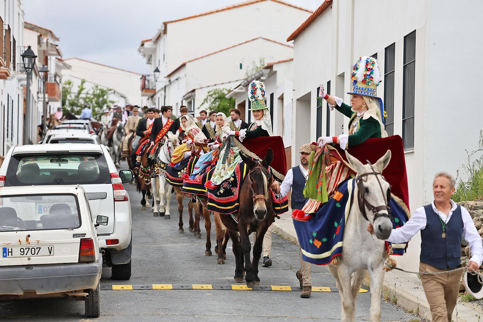 Las imágenes de la romería de San Benito Abad en el Cerro del Andévalo de Huelva