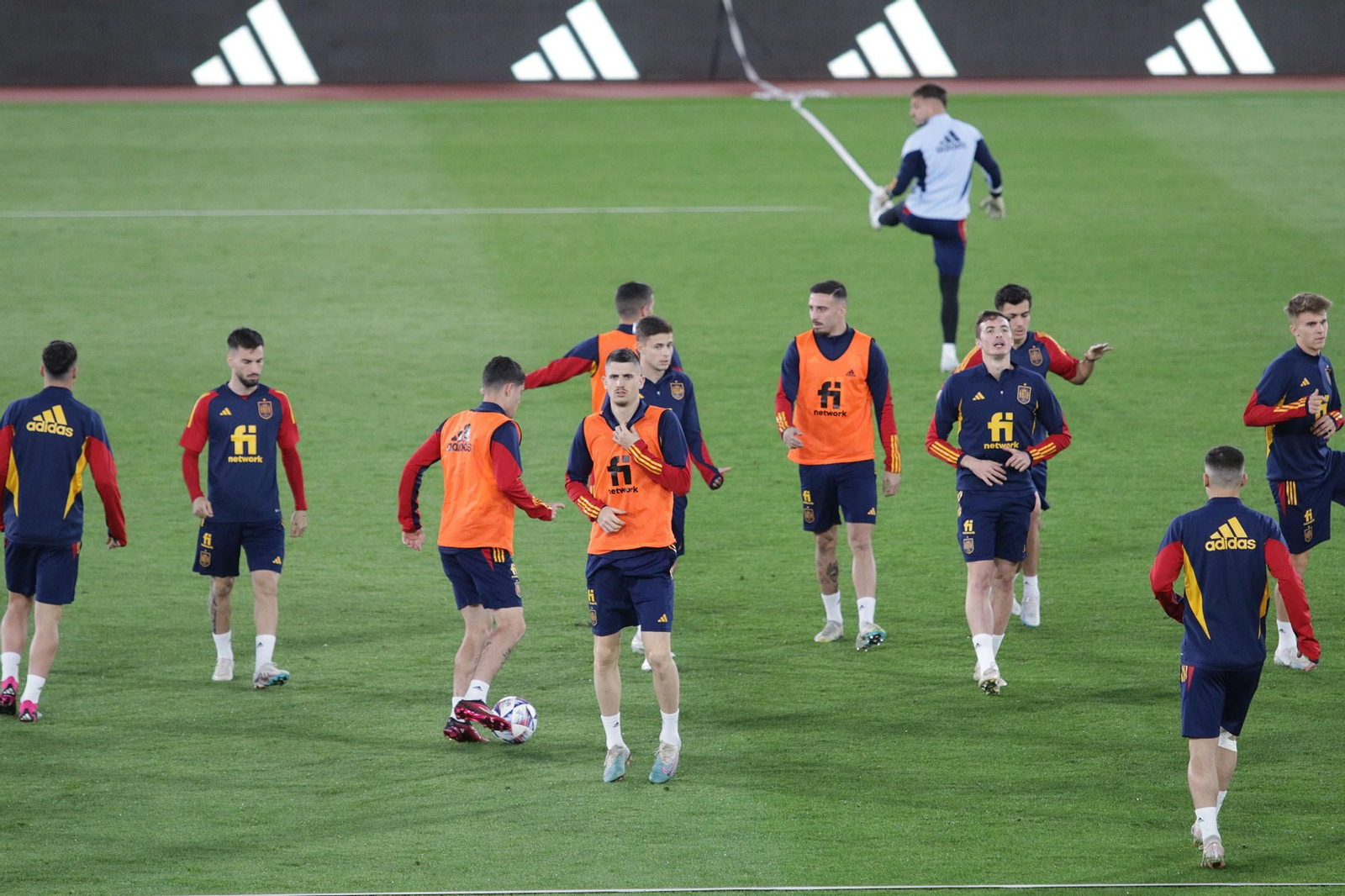 Entrenamiento de la Selección Sub-21 de España, en Almería