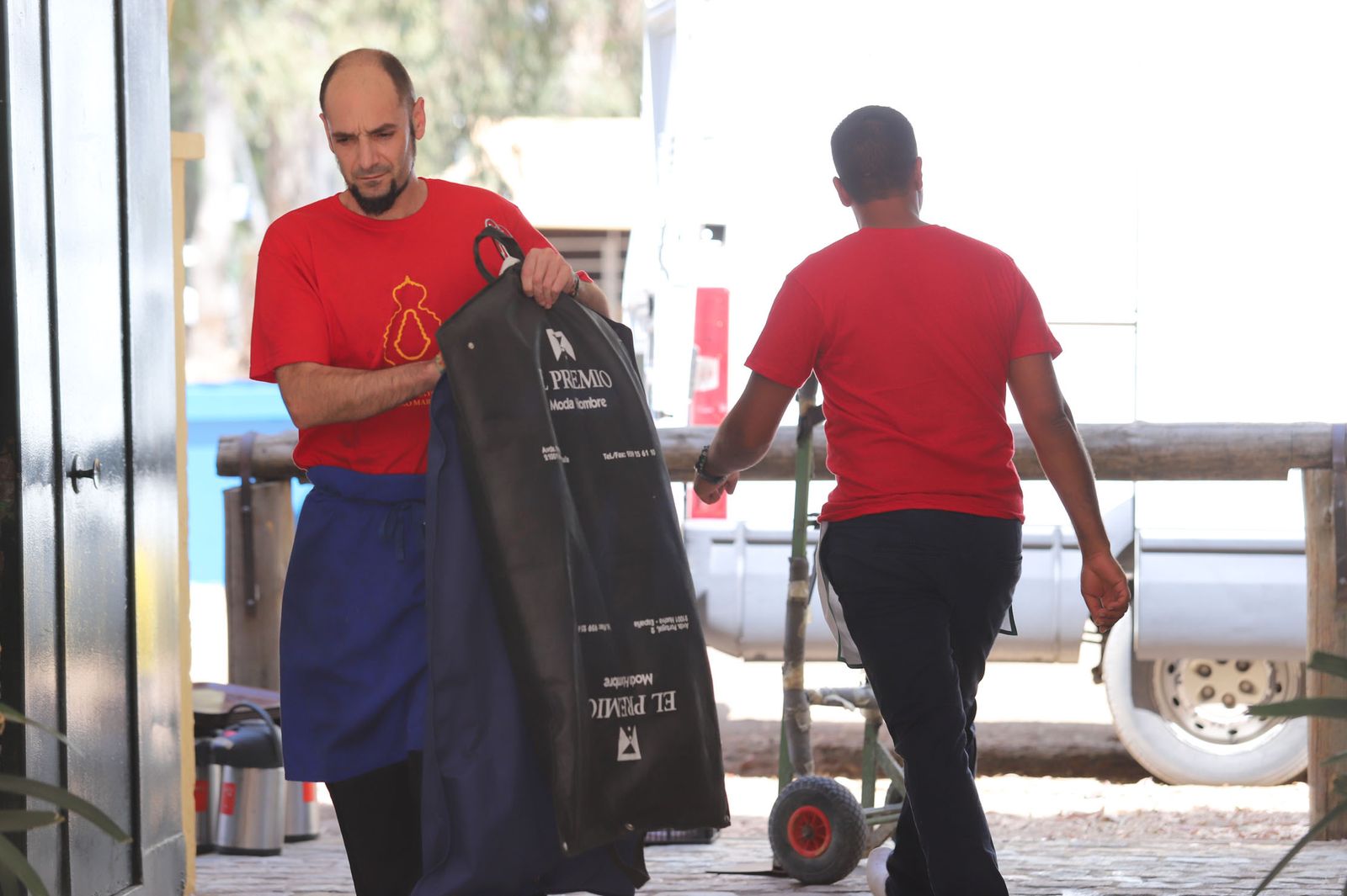 Imágenes del inicio de la Romería en la aldea almonteña