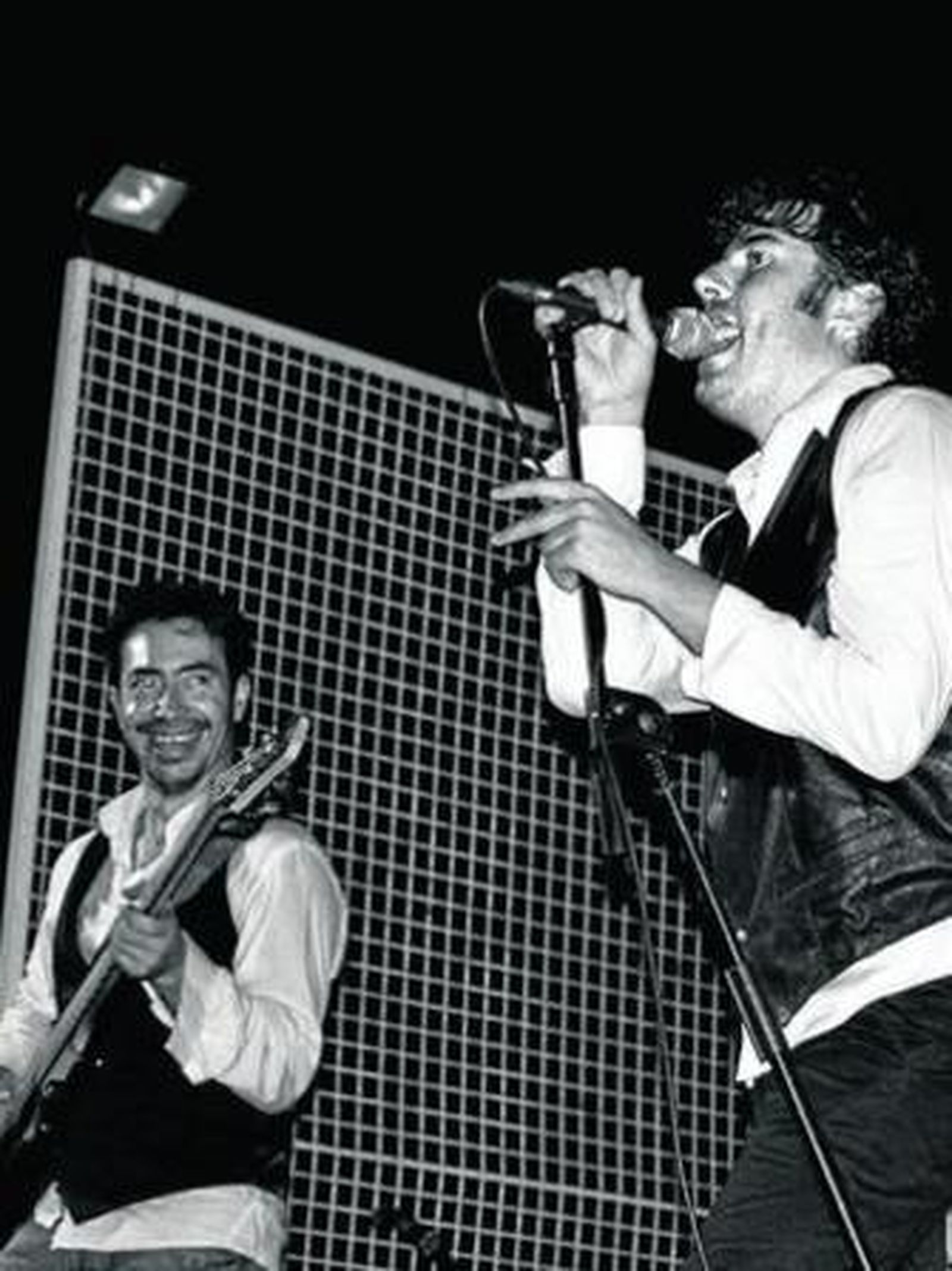 Fabio Pérez y José Navarro durante un concierto este pasado verano en Roquetas de Mar.