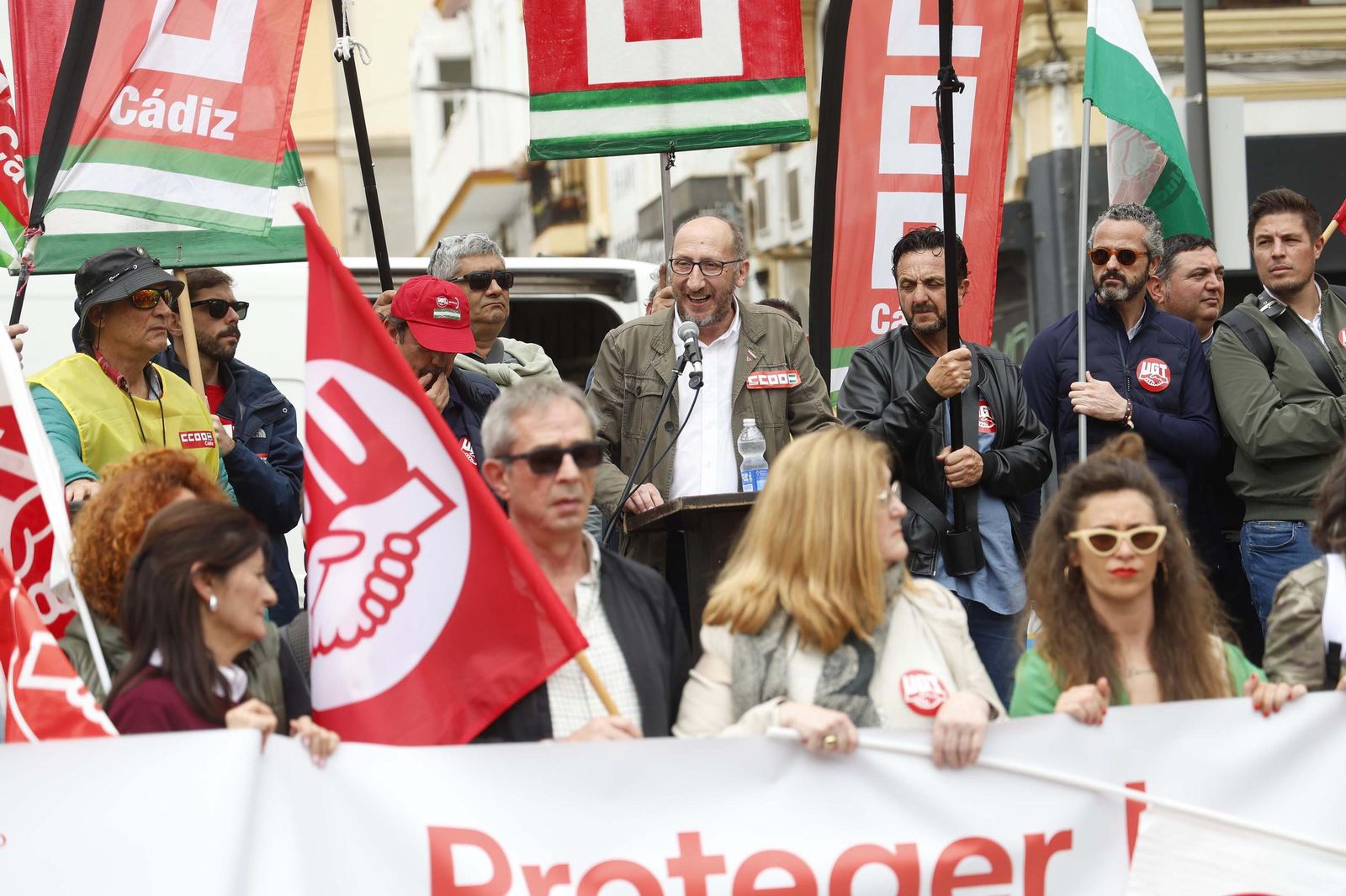 Fotos de la manifestación del Primero de Mayo en Algeciras