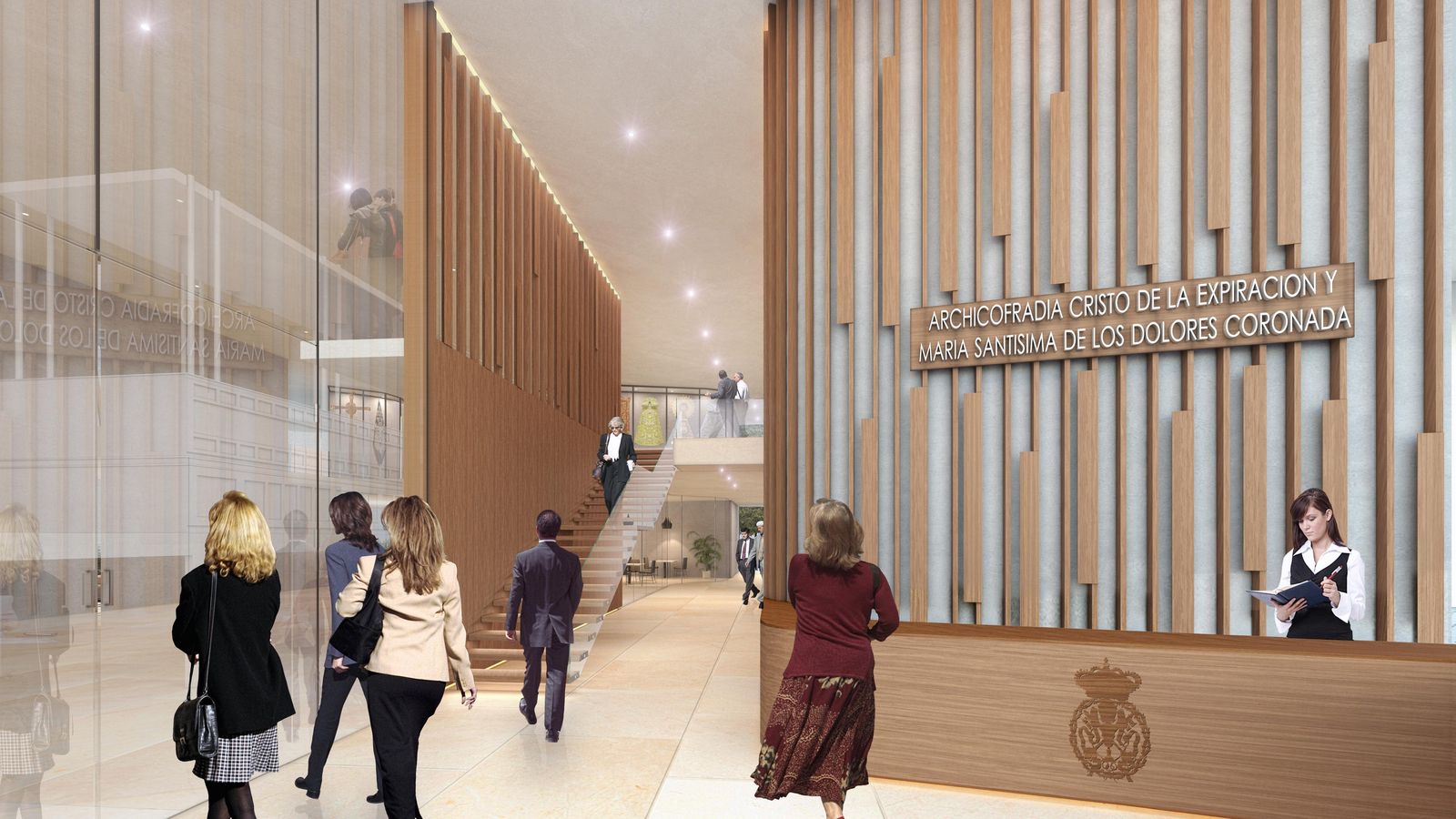 Interior de la futura casa hermandad.