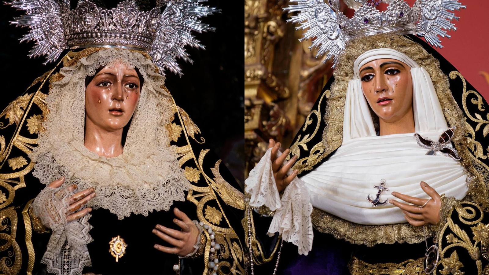 La Macarena y la Esperanza de Triana se visten de luto