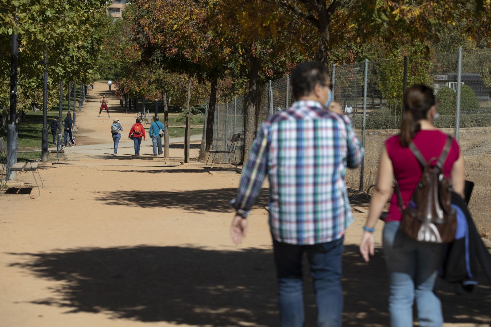 Fotos de cafeterías, parques y la 'Marcha Verde' vacía en el domingo de Granada