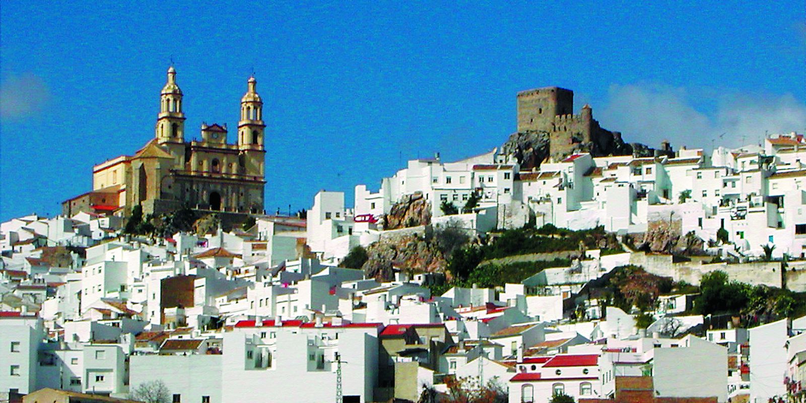 Una vista de la localidad de Olvera