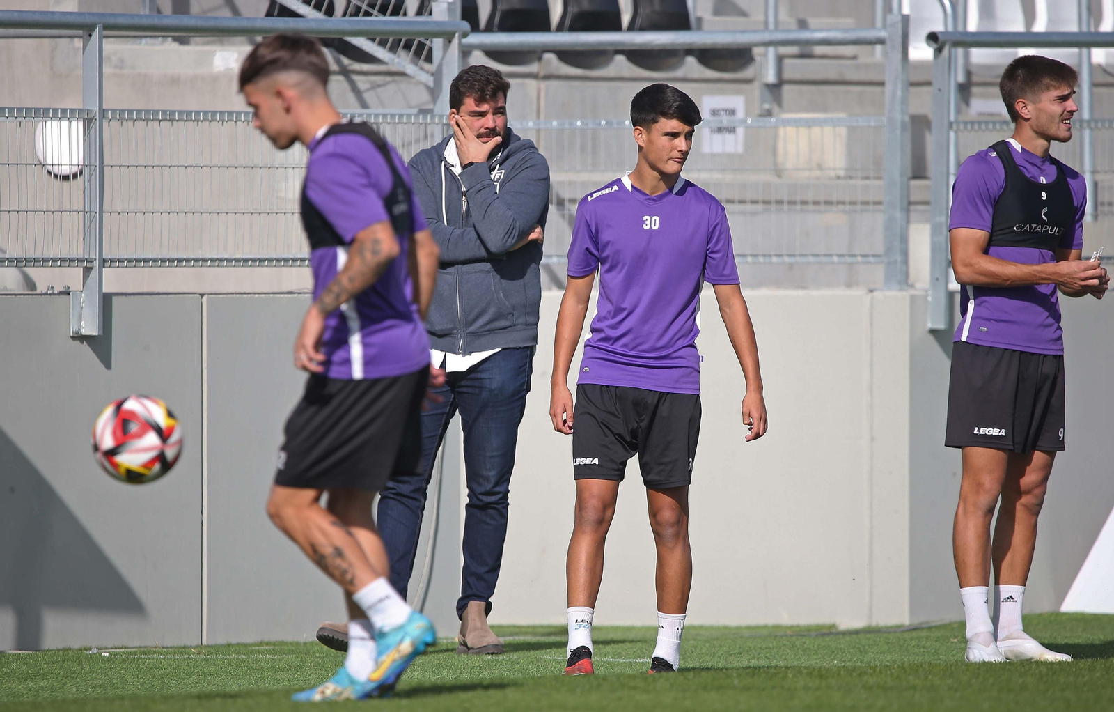 Fotos del entrenamiento de la Balona