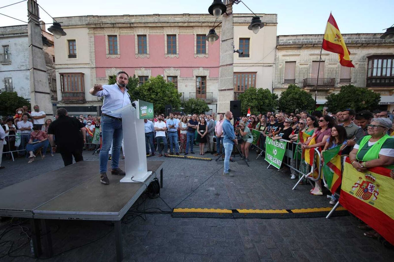 Acto público de Vox en Jerez con Santiago Abascal y Manuel Gavira