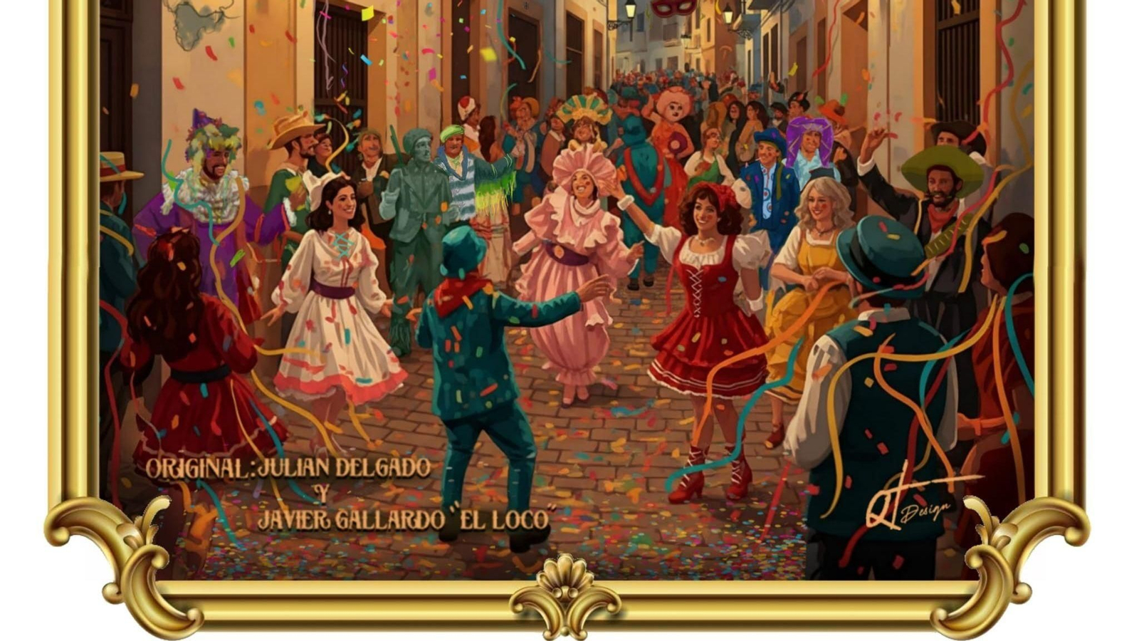 El cartel de la comparsa 'La carne-vale'.