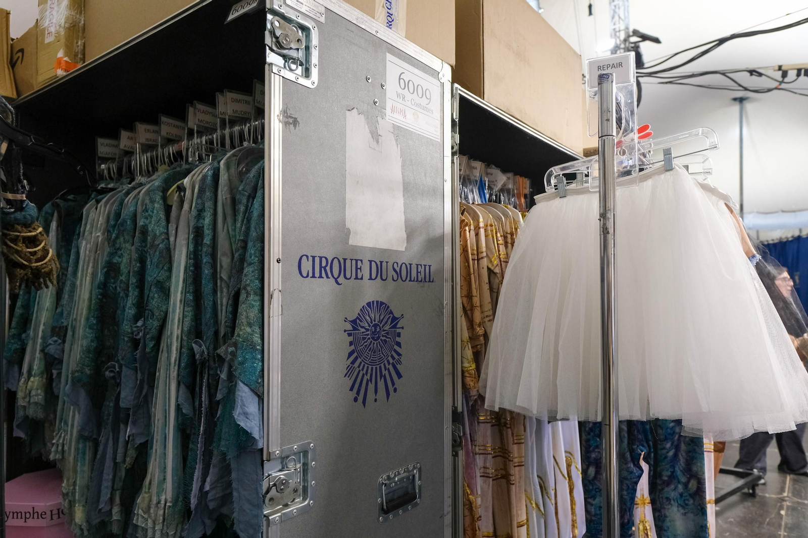 La trastienda del Circo del Sol