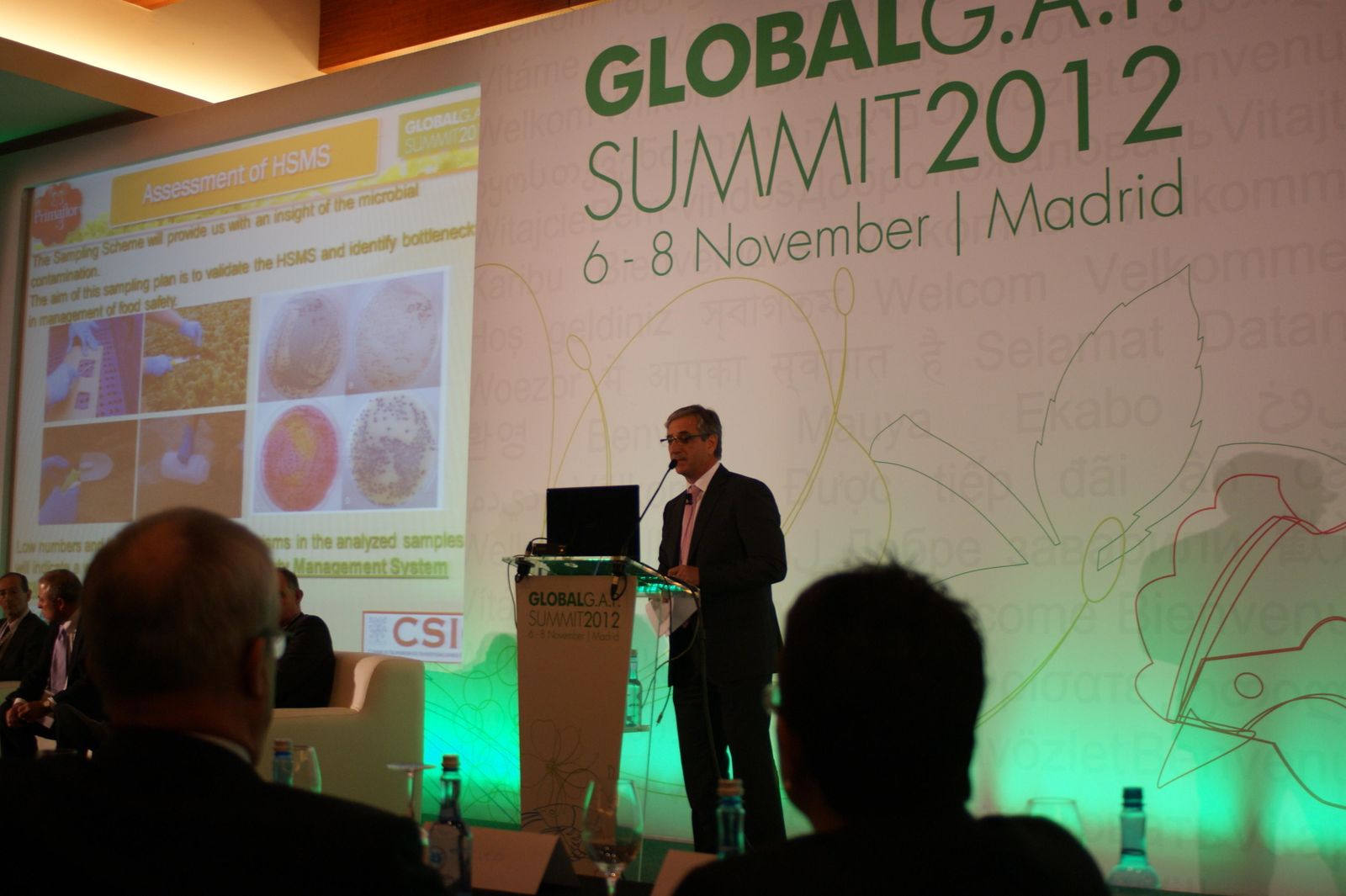 Imagen de 2012 de Antonio Marhuenda de Primaflor quien habló entonces de trazabilidad.