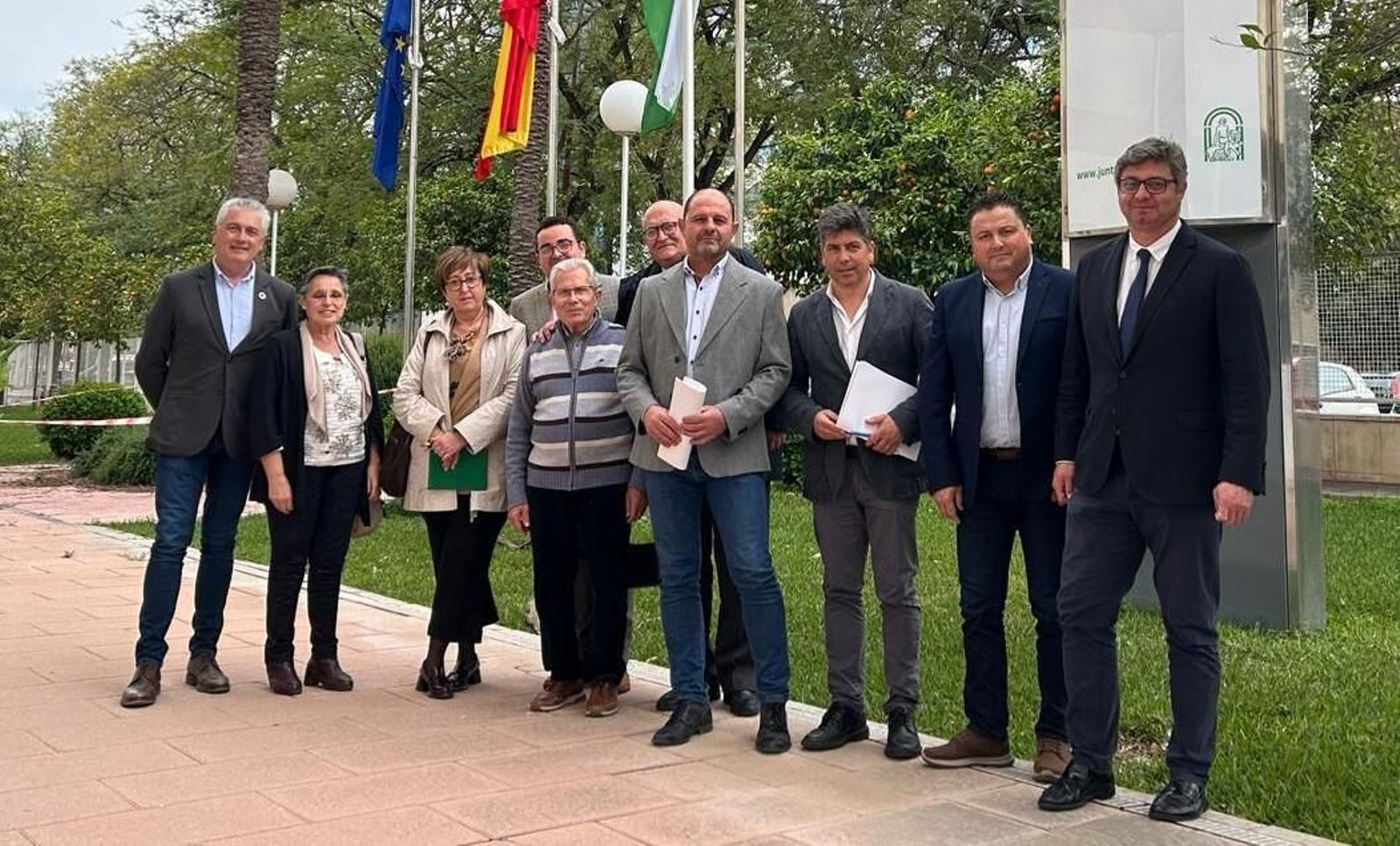 Los alcaldes de la Campiña Sur de Córdoba, en Sevilla.