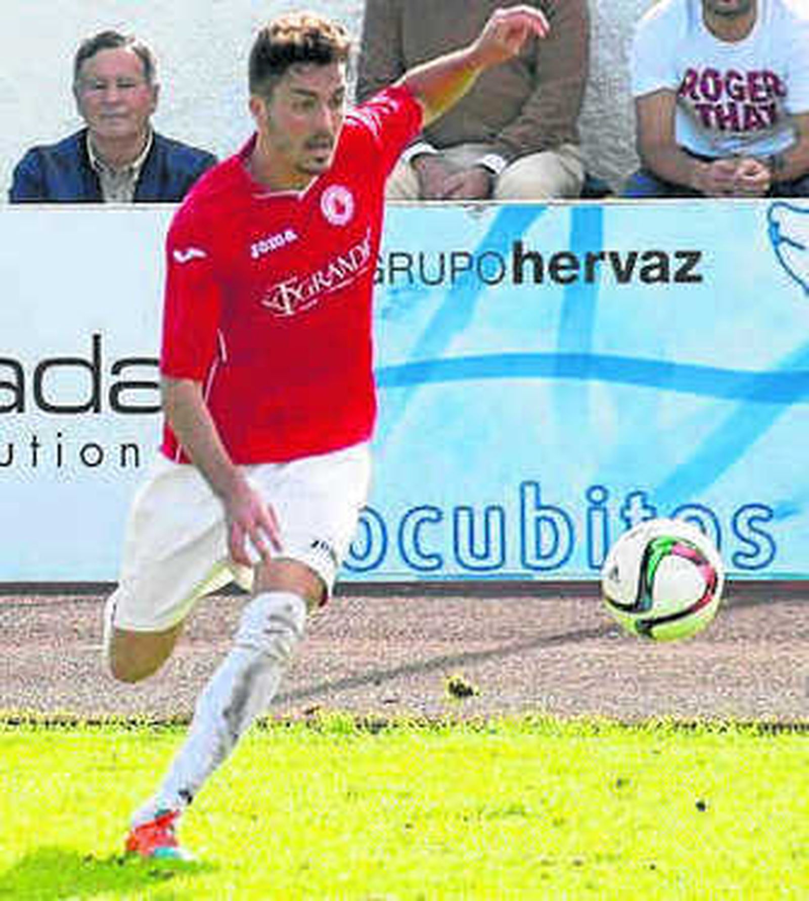 El rojillo Ayala, ayer.