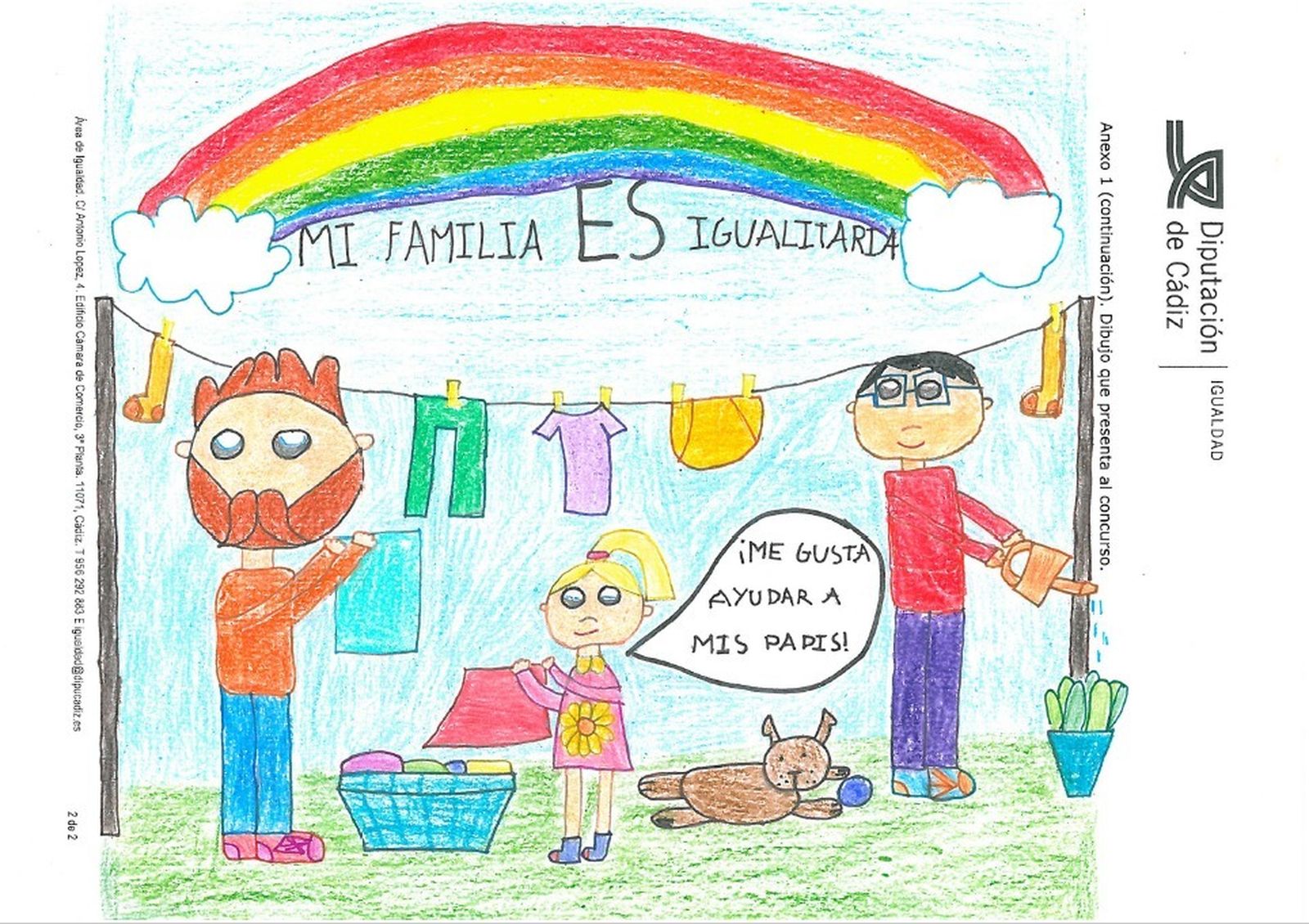 Uno de los dibujos ganadores