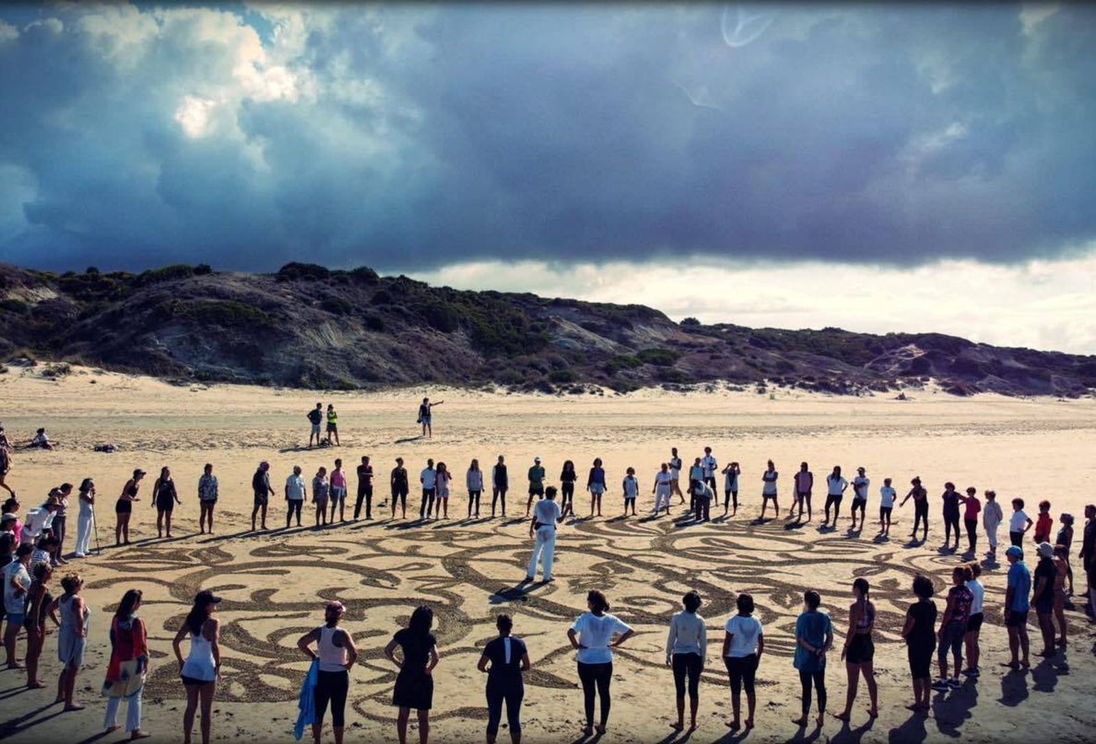 Un momento de la iniciativa celebrada ayer en La Barrosa.