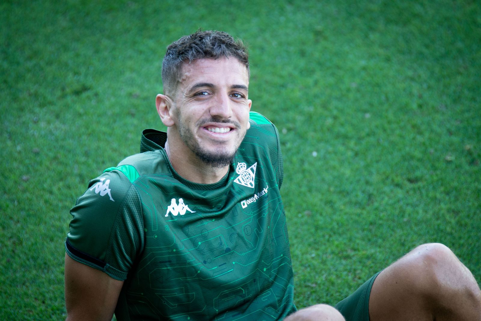 Zouhair Feddal, en un entrenamiento del Betis.