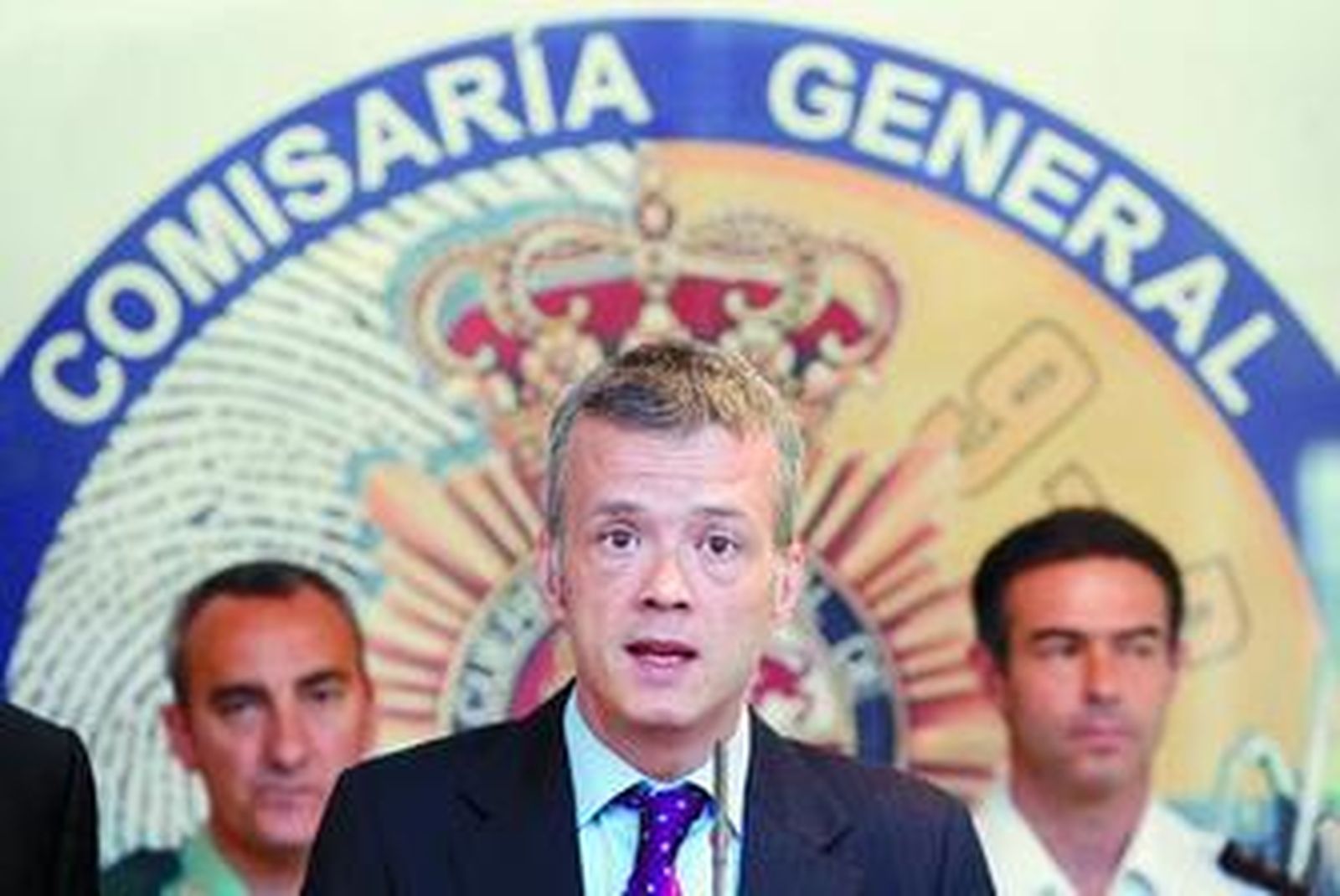 El Secretario de Estado de Seguridad, Antonio Camacho, durante la presentación de la base de datos.