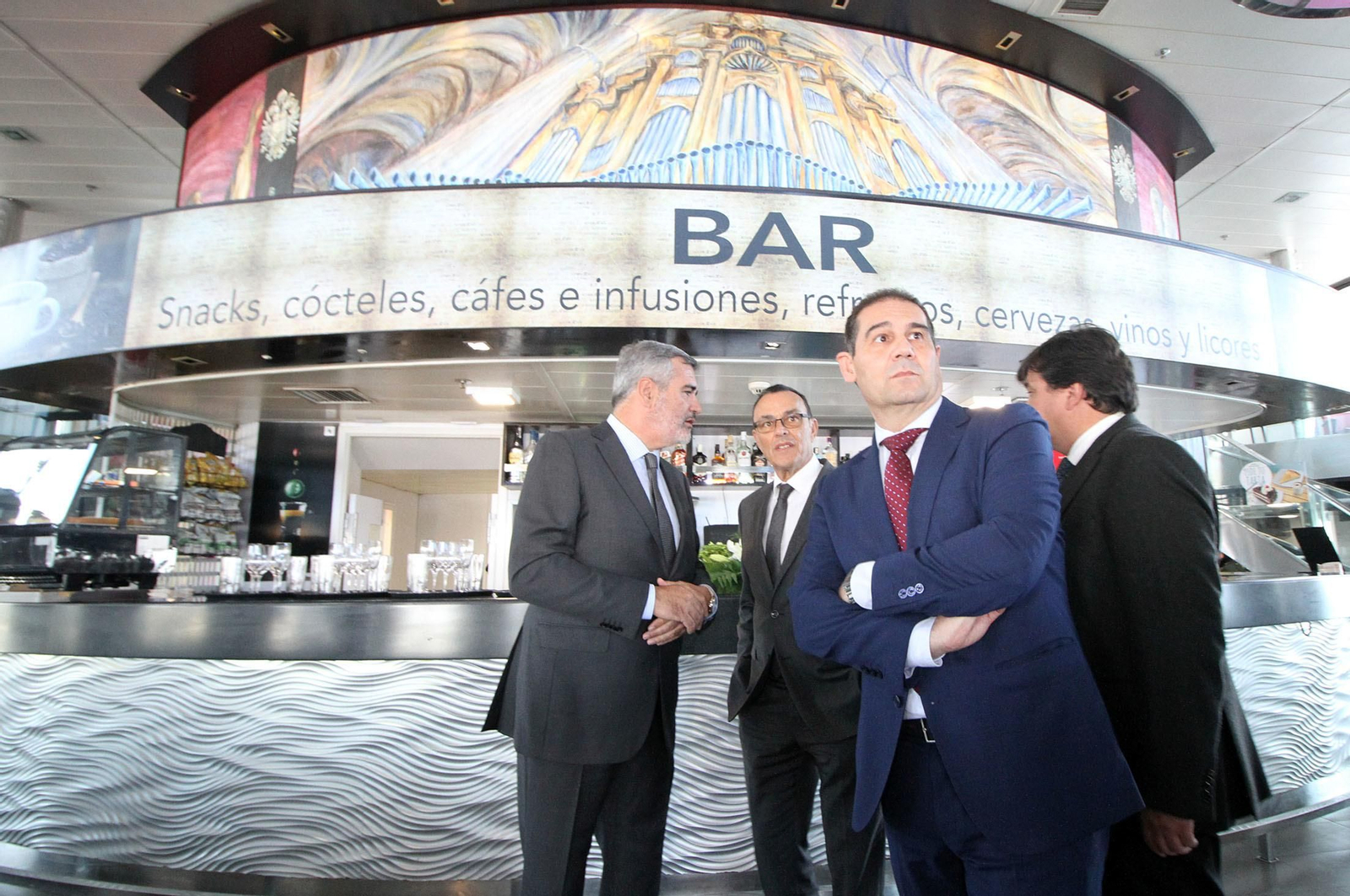 Balearia,  Fred Olsen y el Puerto de Huelva presentan la nueva línea entre Huelva y Canarias, en imágenes