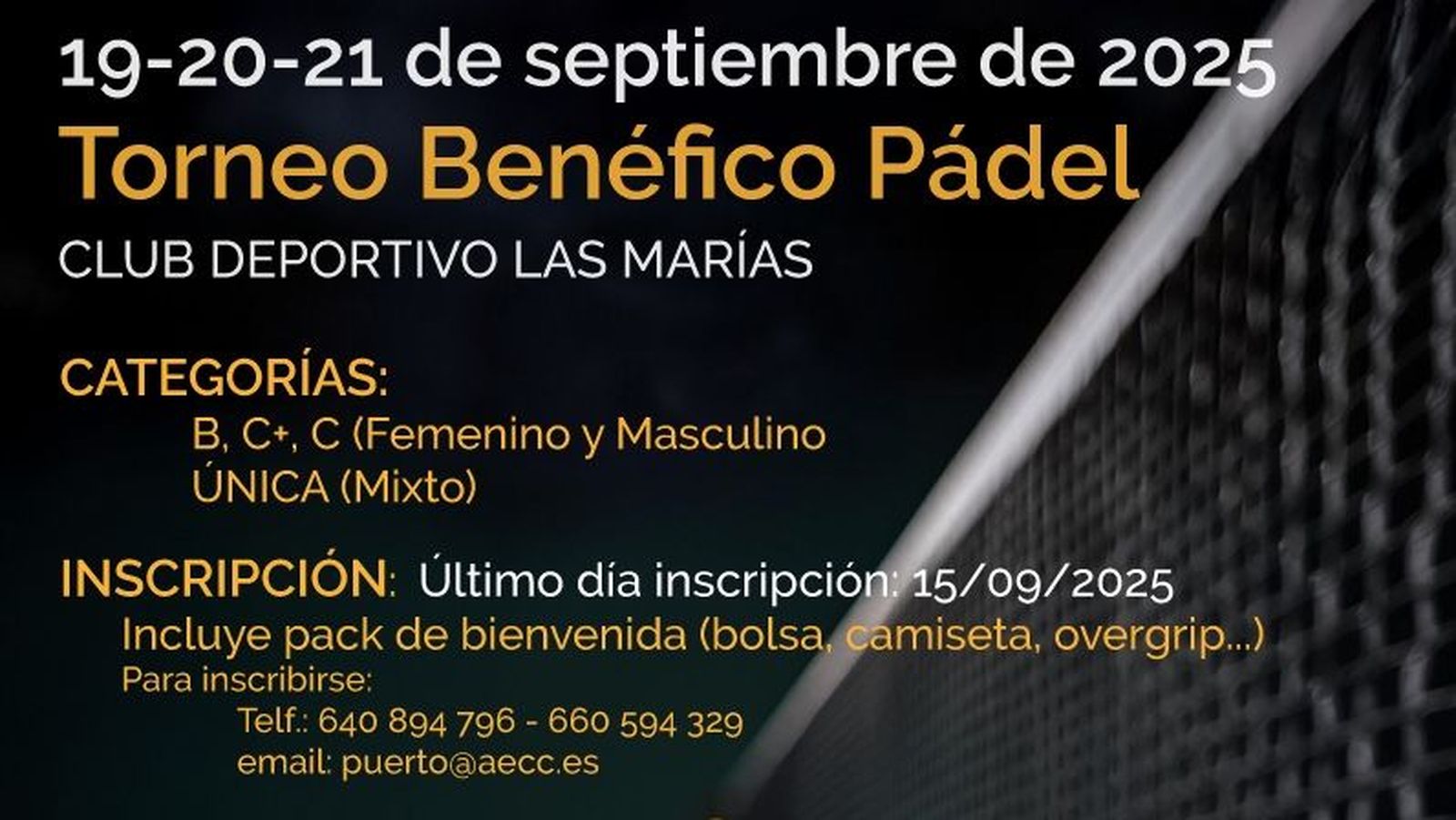 Un fragmento del cartel anunciador.