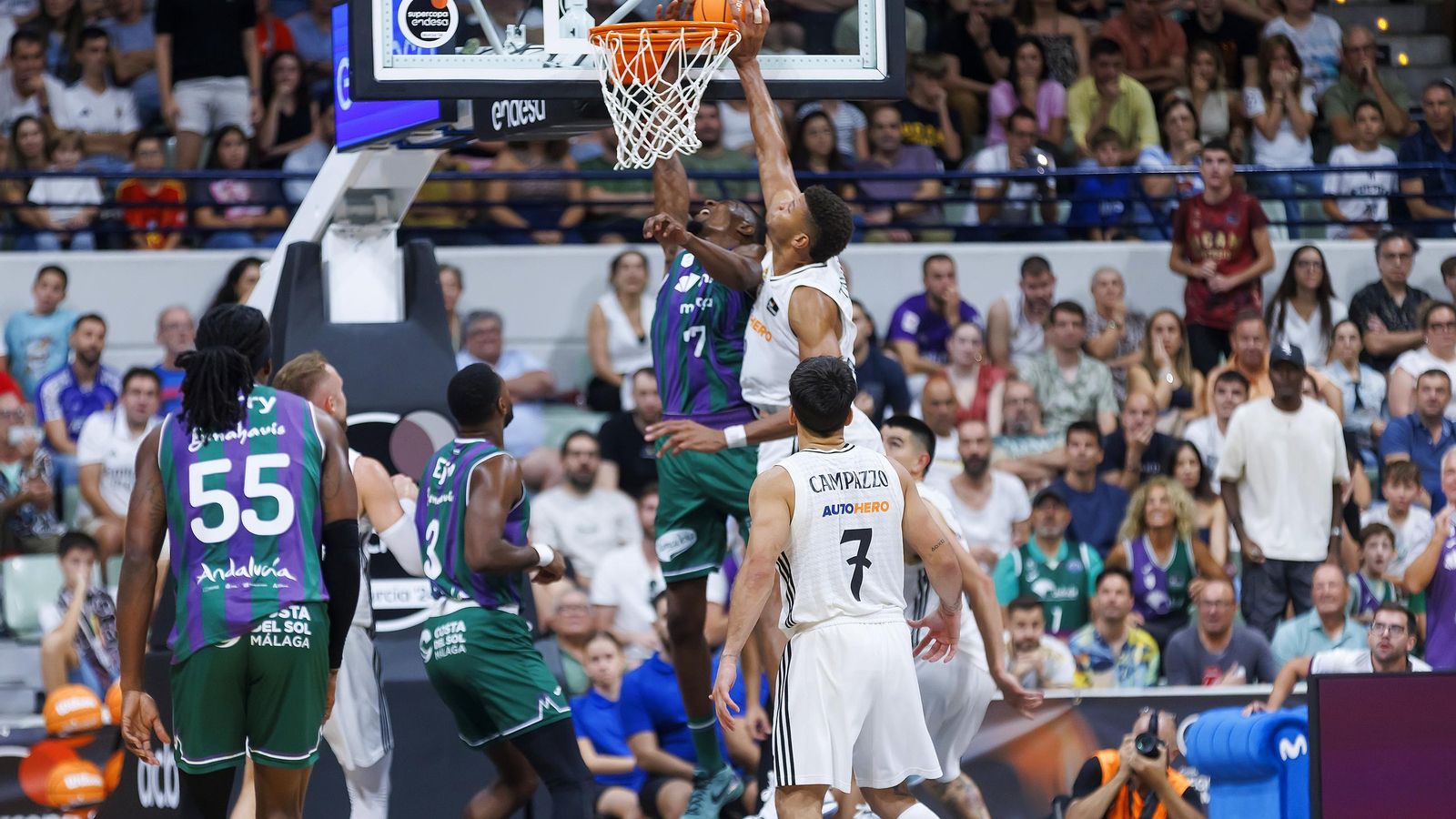 El Real Madrid - Unicaja, final de la Supercopa, en fotos