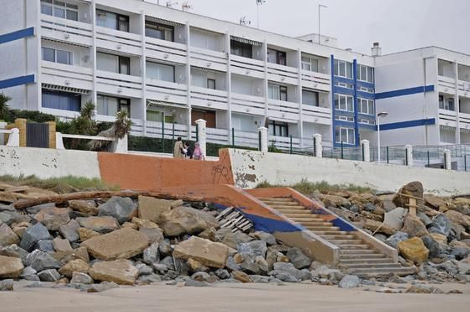 Imagen del desaparecido paseo a la altura del hotel Flamero.

Foto: Juan Carlos Vázquez
