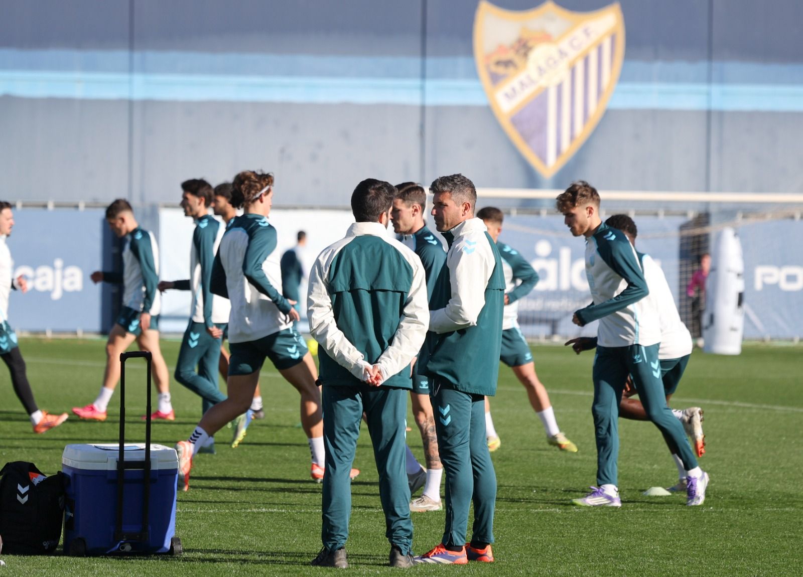 Entrenamiento Málaga CF: Carlos Puga y Haitam, bajas inesperadas
