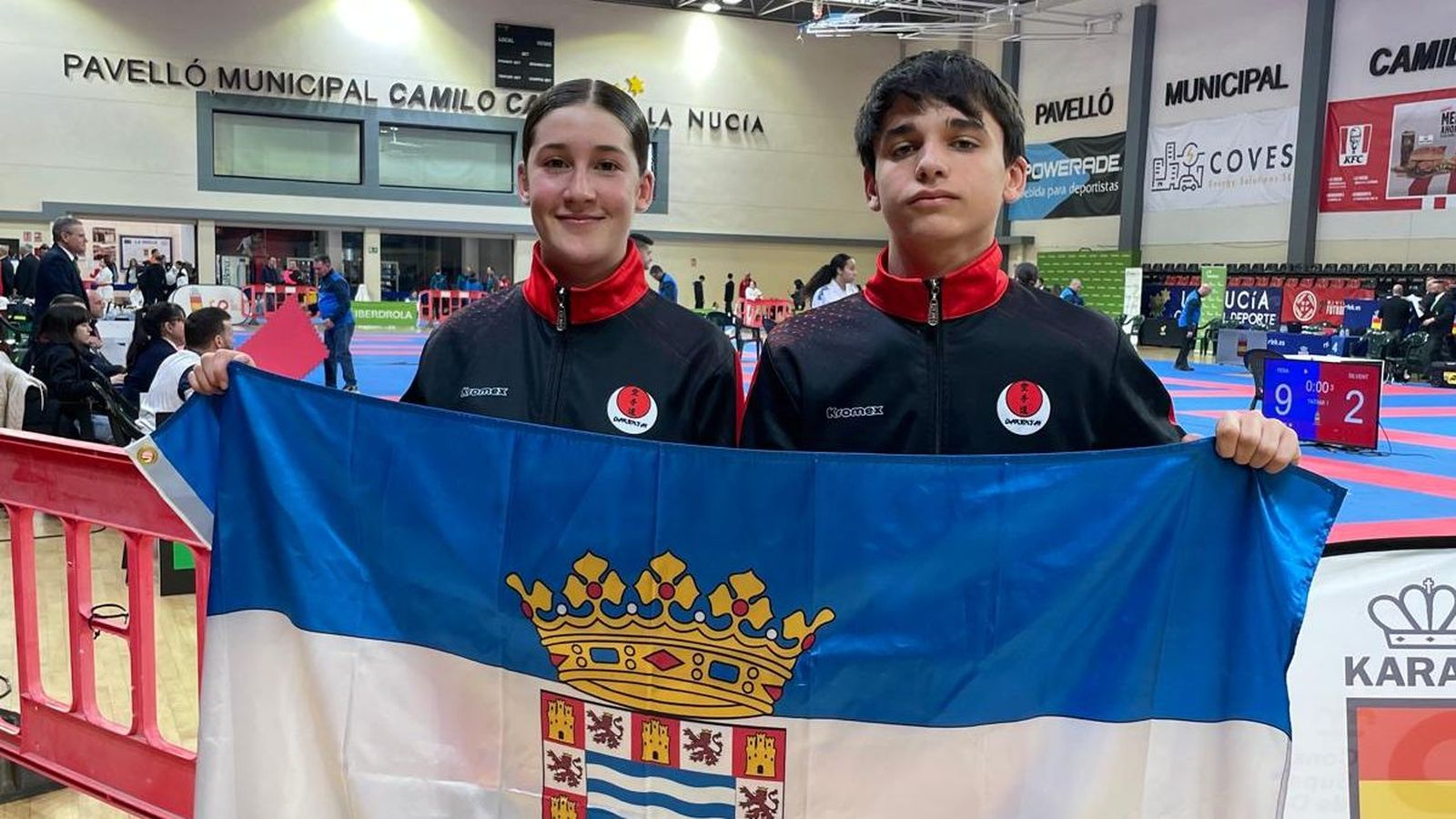 Lucía Aranega y Pablo Finch hicieron un buen papel en La Nucía.