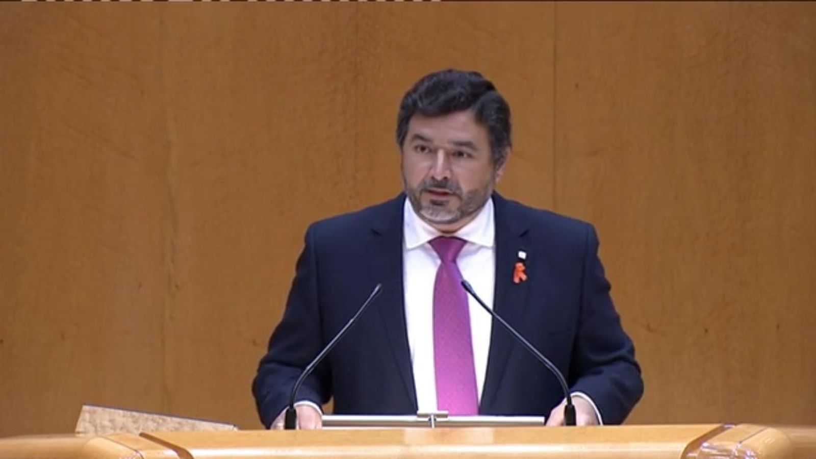 El senador onubense José Enrique Sánchez