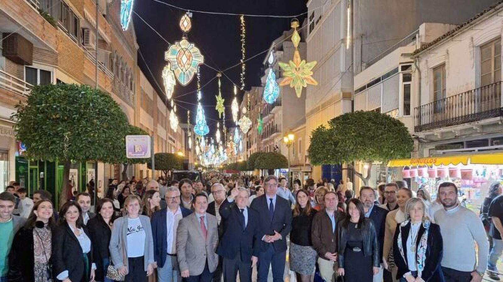 Encendido del alumbrado de Navidad de Puente Genil