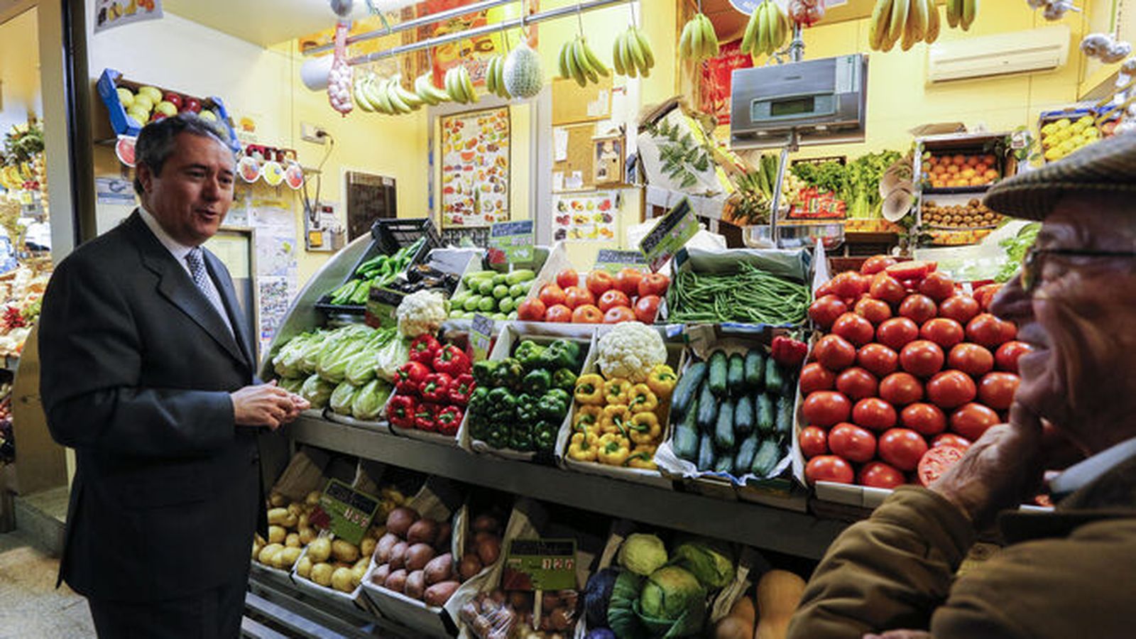 Puesto de frutas y verduras