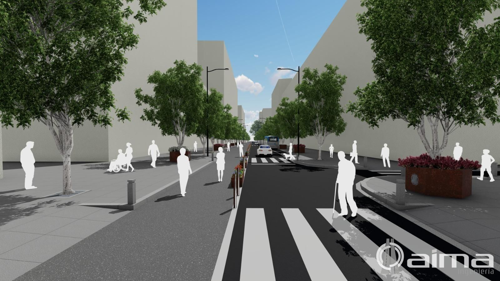 Las mejoras a ejecutar en el Paseo de Almería provisional Las mejoras a ejecutar en el Paseo de Almería provisional