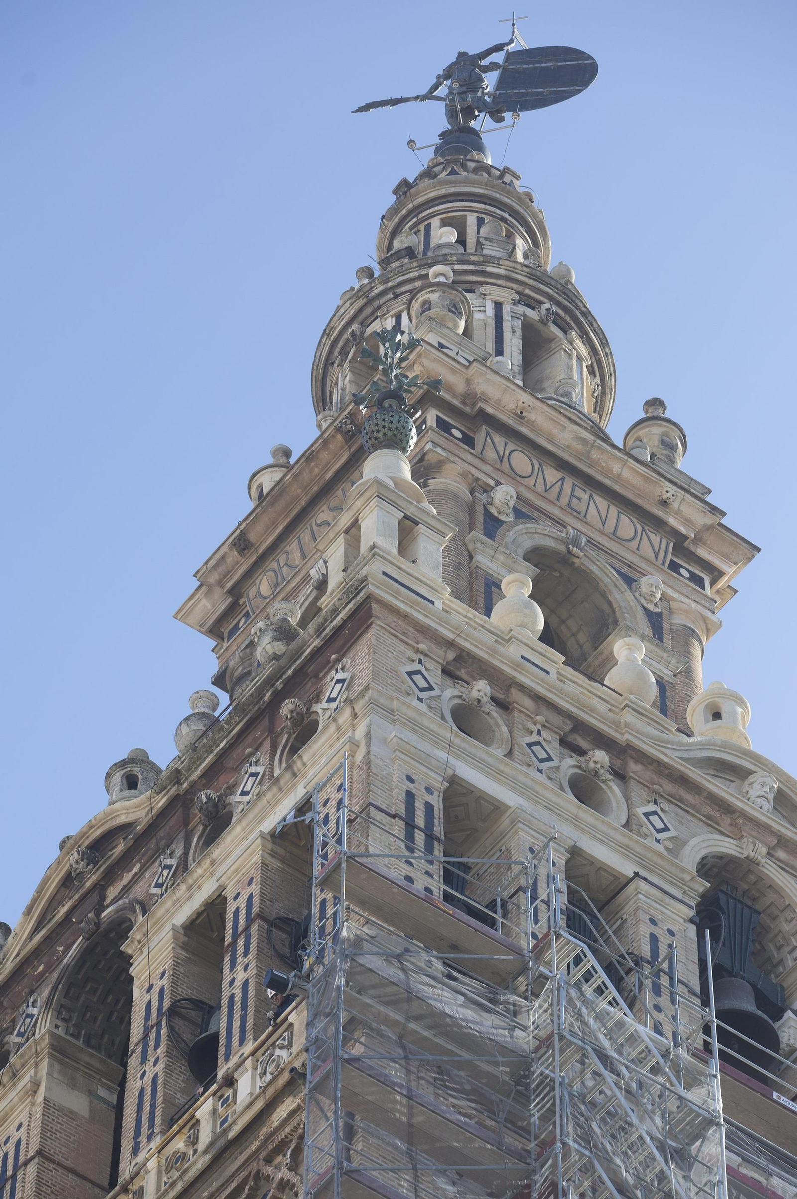 Trabajos de restauración en la Catedral.