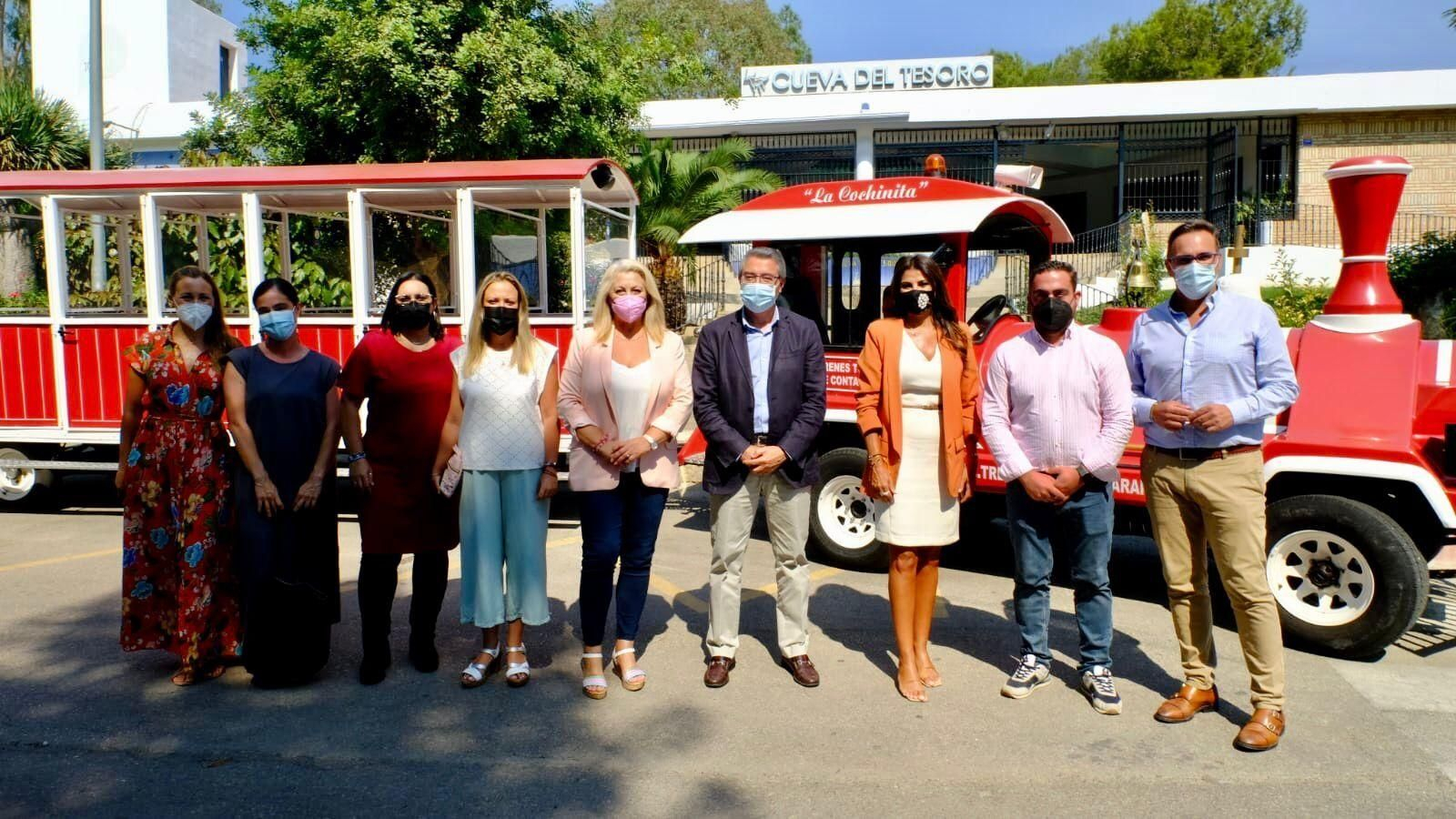 Presentación del tren turístico de Rincón de la Victoria.