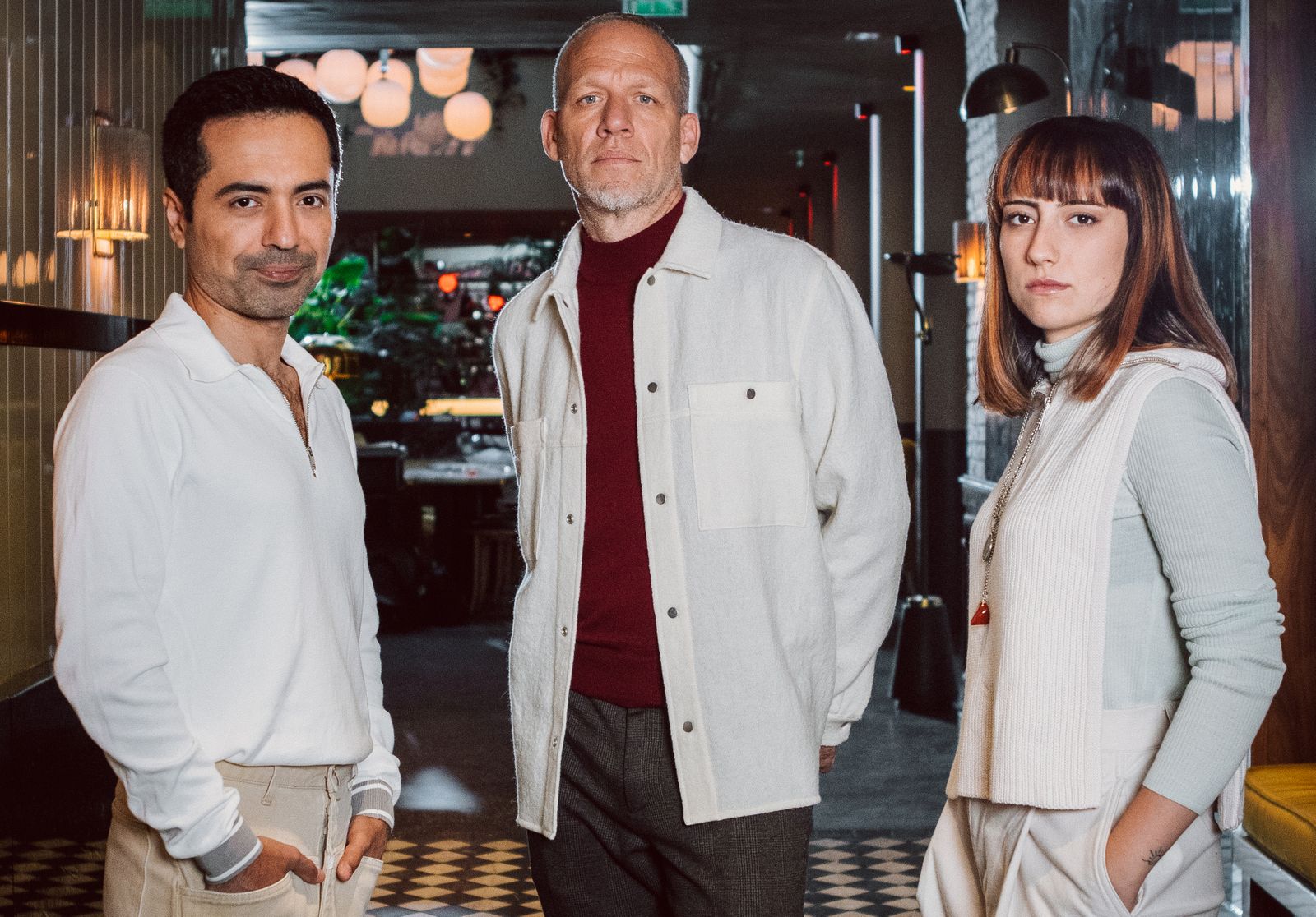 Avishai Cohen junto a los integrantes de su trío Elchin Shirinov y Roni Kaspi.