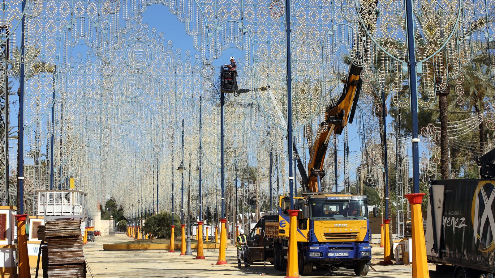 Así marcha el montaje de la Feria del Caballo 2023