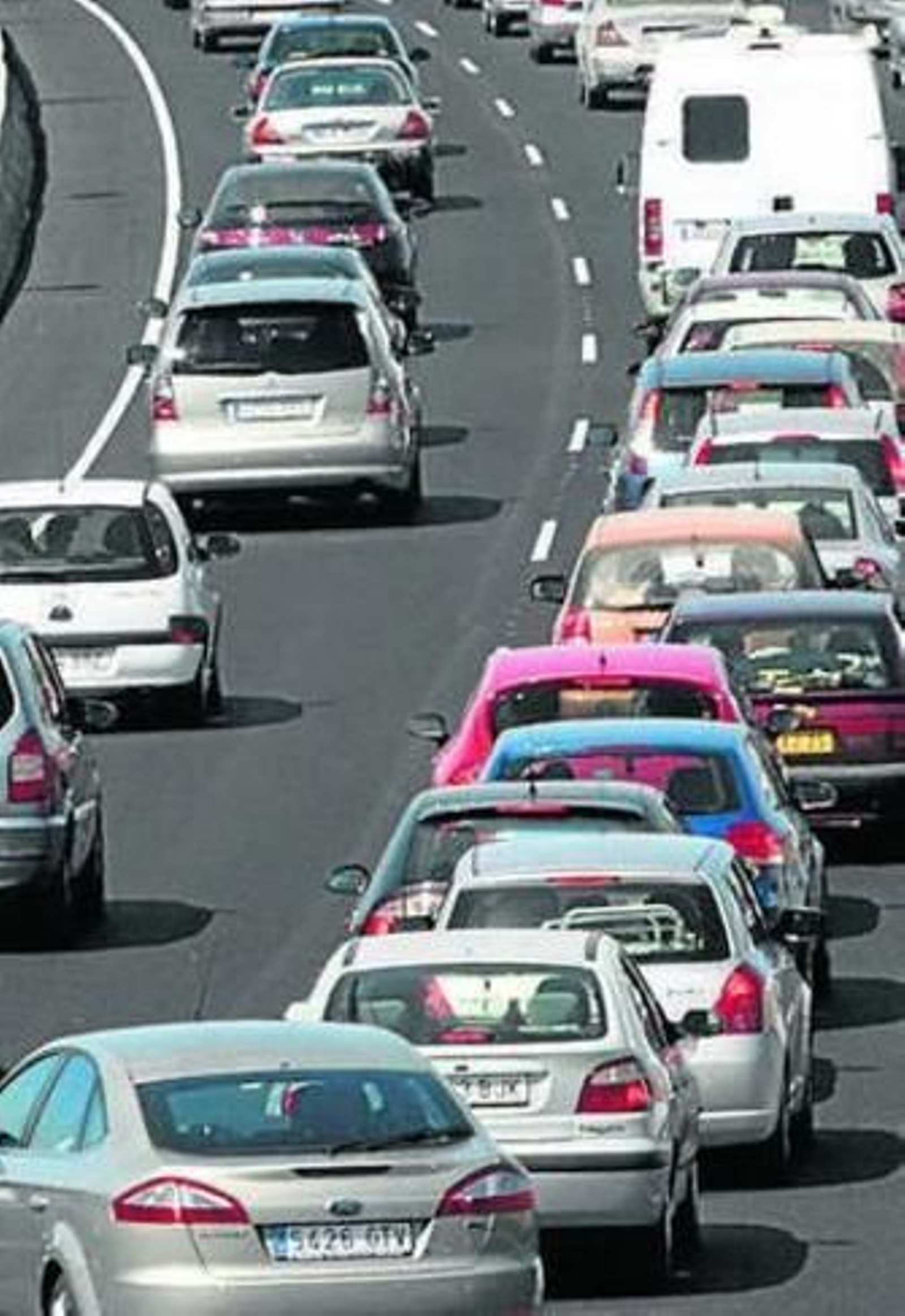 Retención en julio en la A-49.