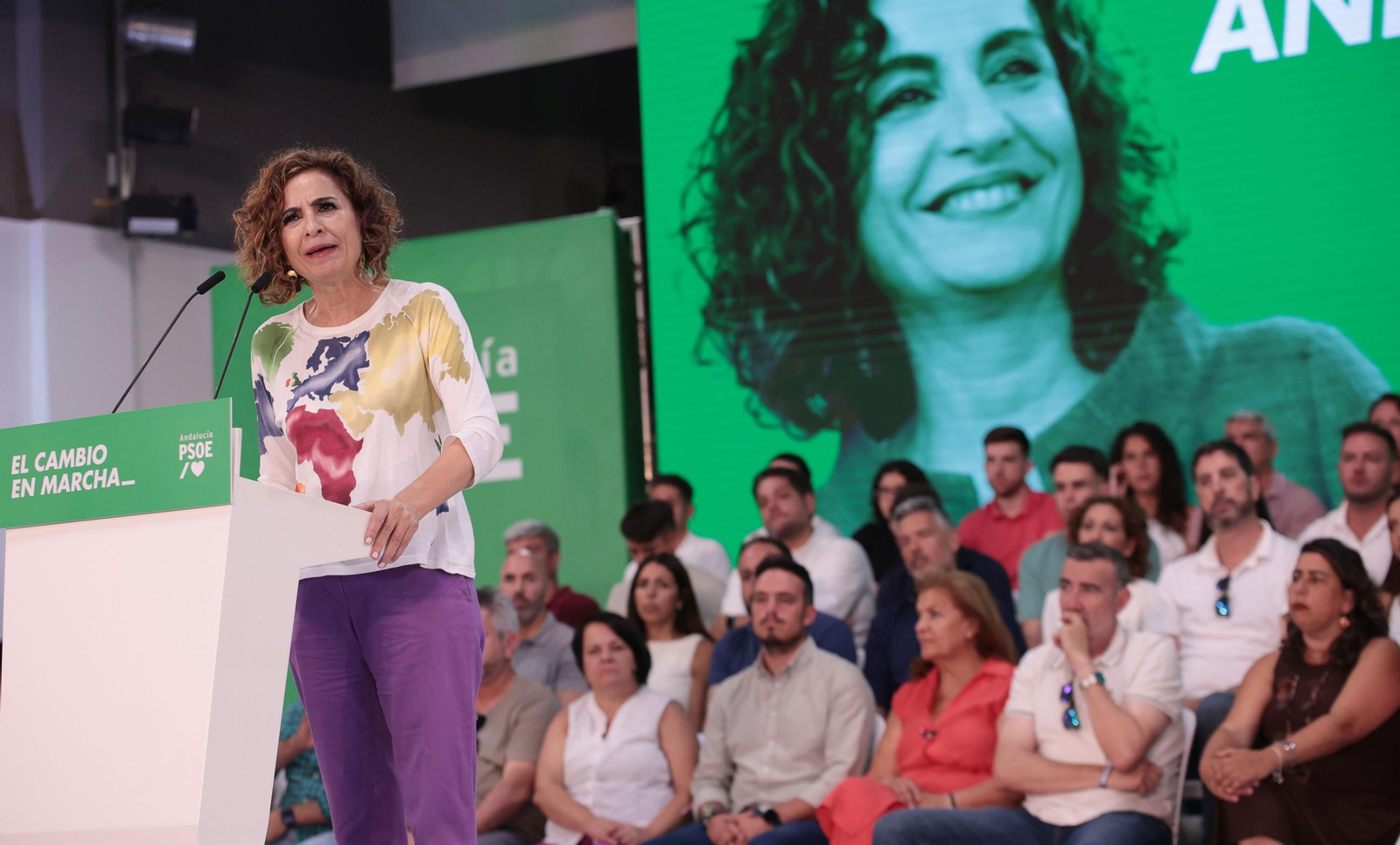 María Jesús Montero presenta en Jerez su candidatura a la Junta de Andalucía