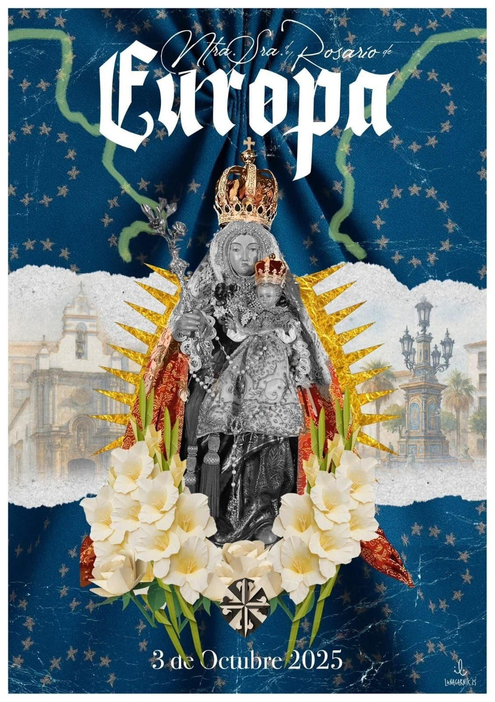 El cartel anunciador de la procesión de gloria.