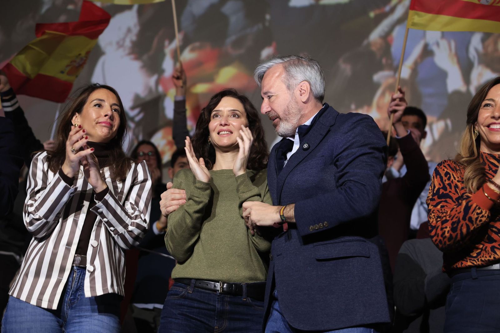 Díaz Ayuso y Azcón, este domingo en Zaragoza