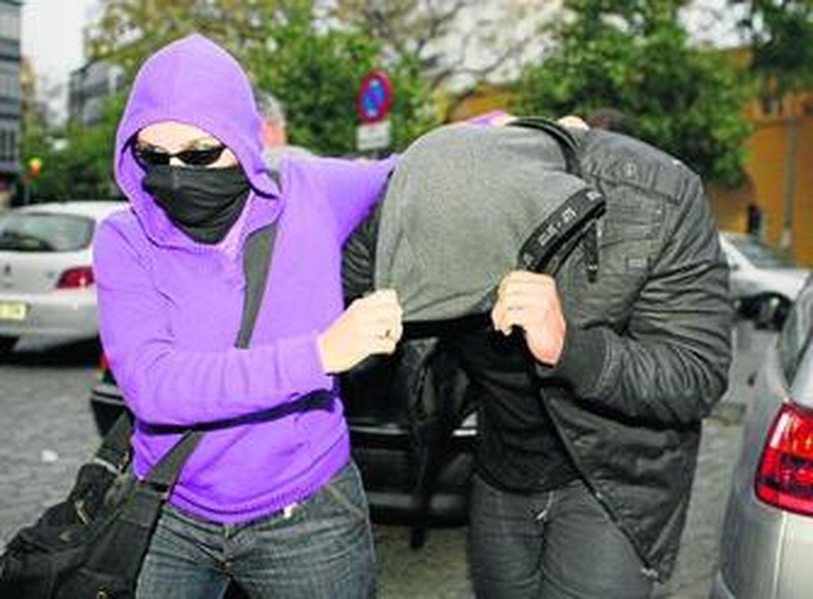 El policía que quedó en libertad el pasado miércoles tras declarar ante la juez.