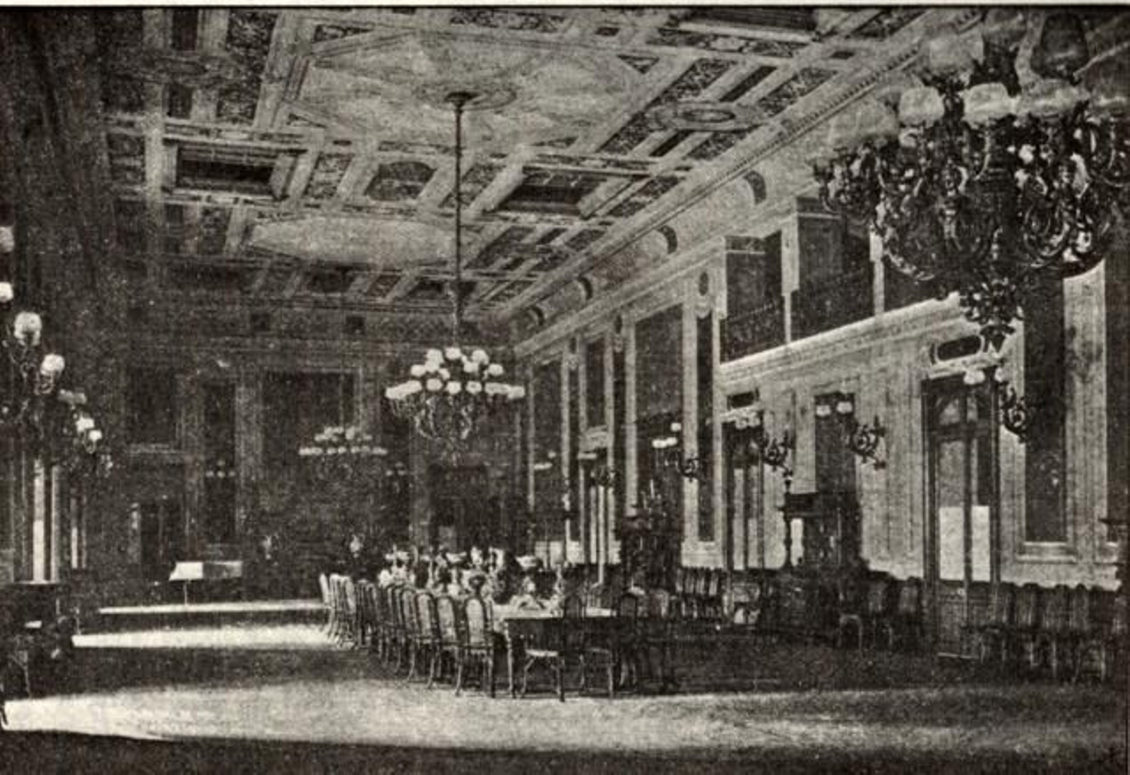El salón principal del Hotel Colón