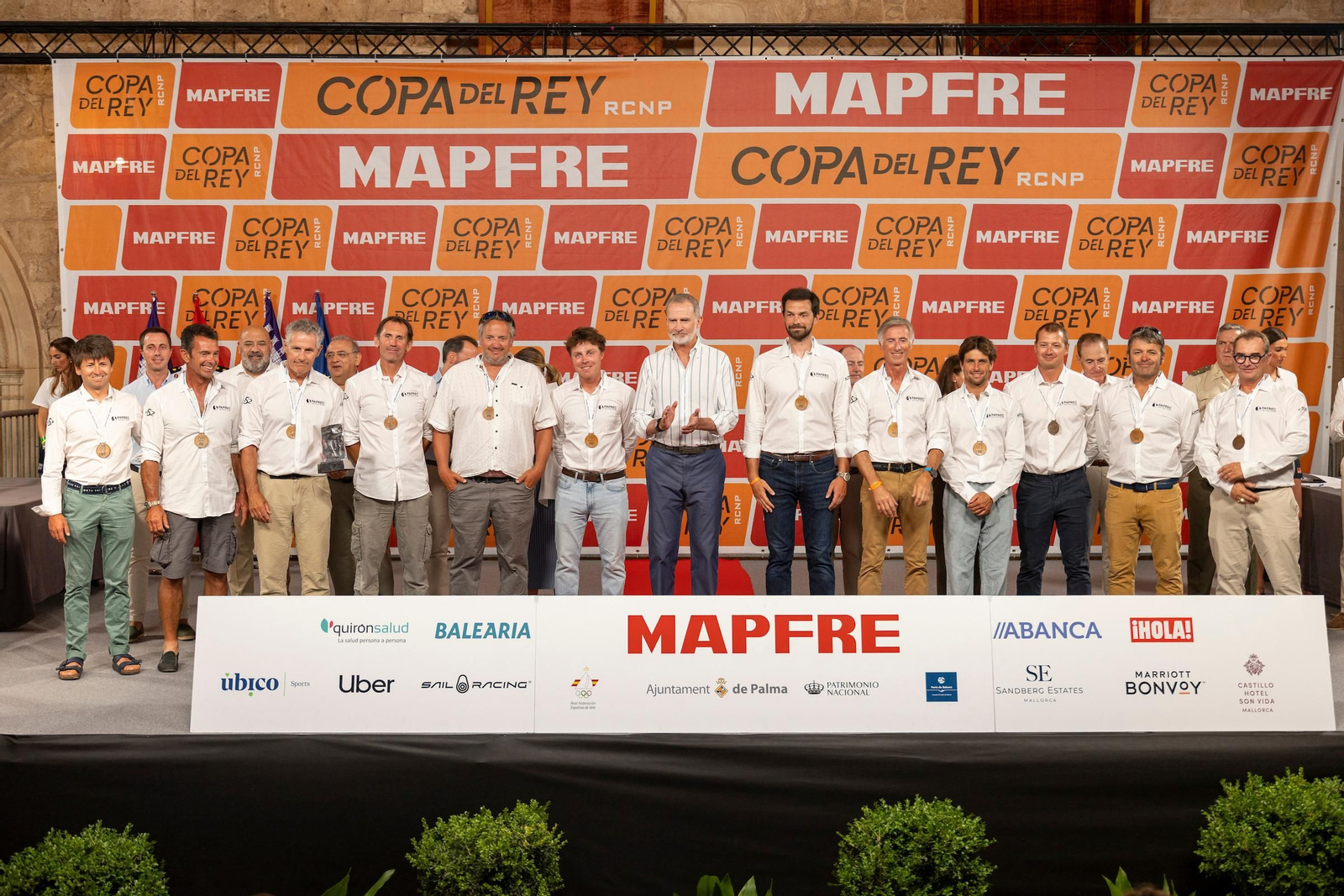Las fotos de la entrega de premios de la Copa del Rey Mapfre de vela