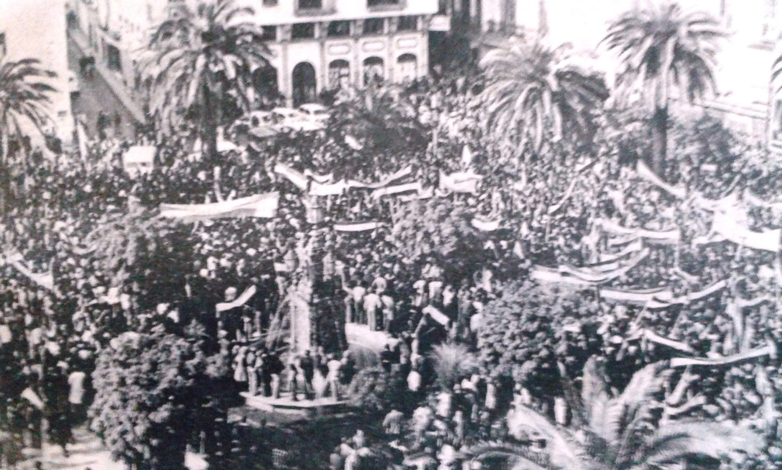 La Plaza Alta, el 4 de diciembre de 1977.