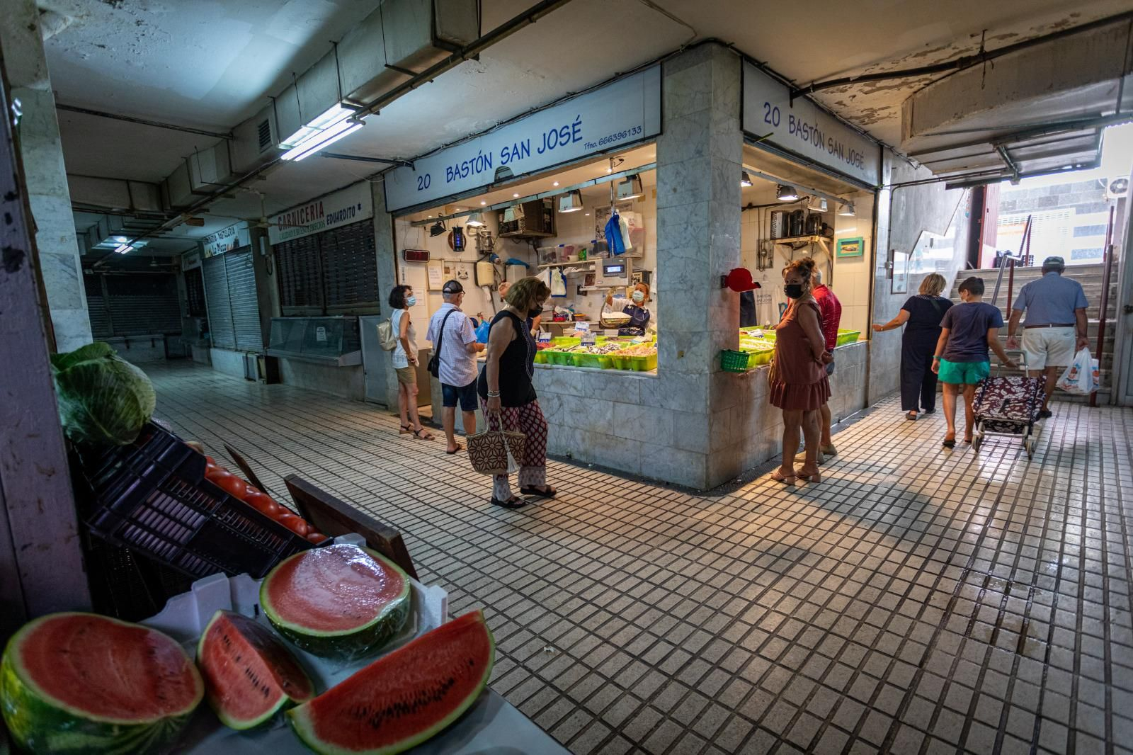 Imagen del Mercado de San José el pasado viernes.