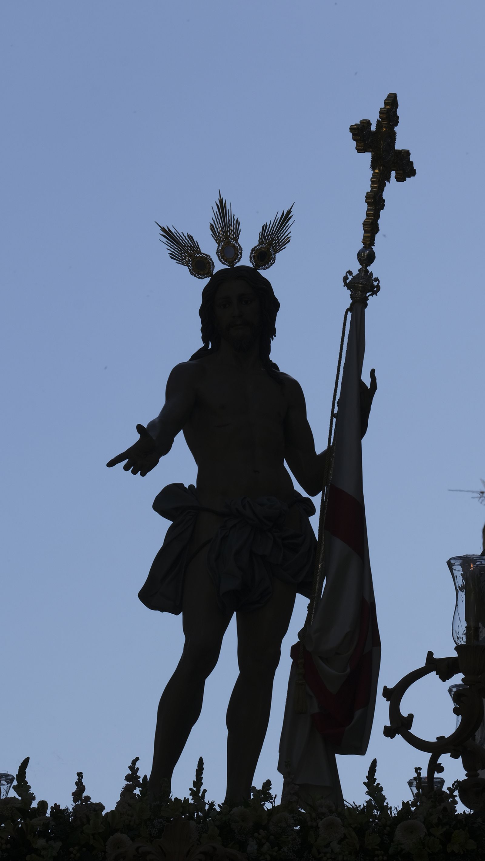 Procesión de Jesucristo Resucitado en Almería, en imágenes