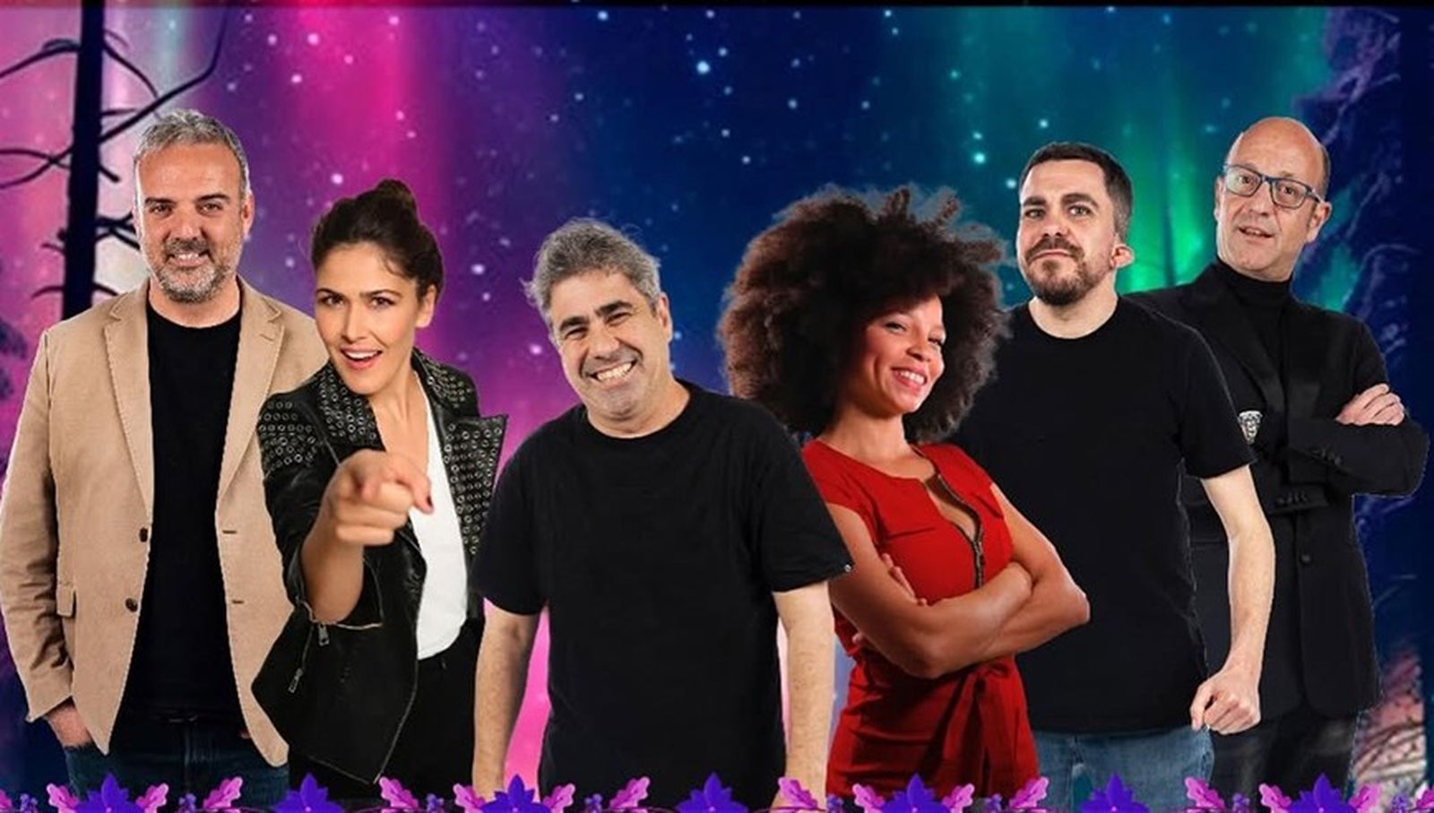 Paco Calavera, Antonia Triviño, Pepe Céspedes, Makeba, Alvarito y Kikín Fernández.