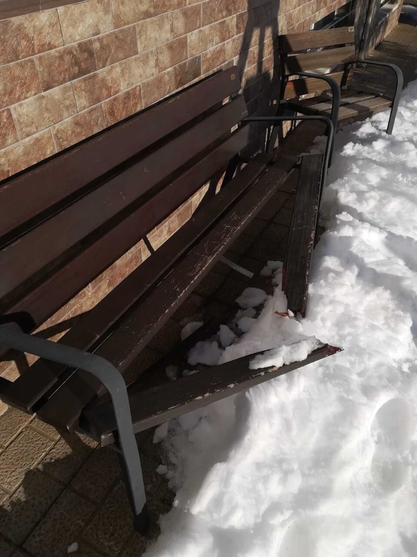 Desperfectos en un banco