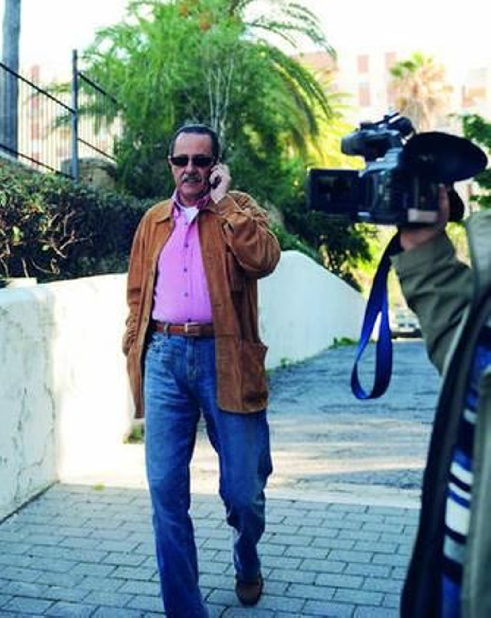 Julián Muñoz a su llegada ayer a los juzgados de Marbella.